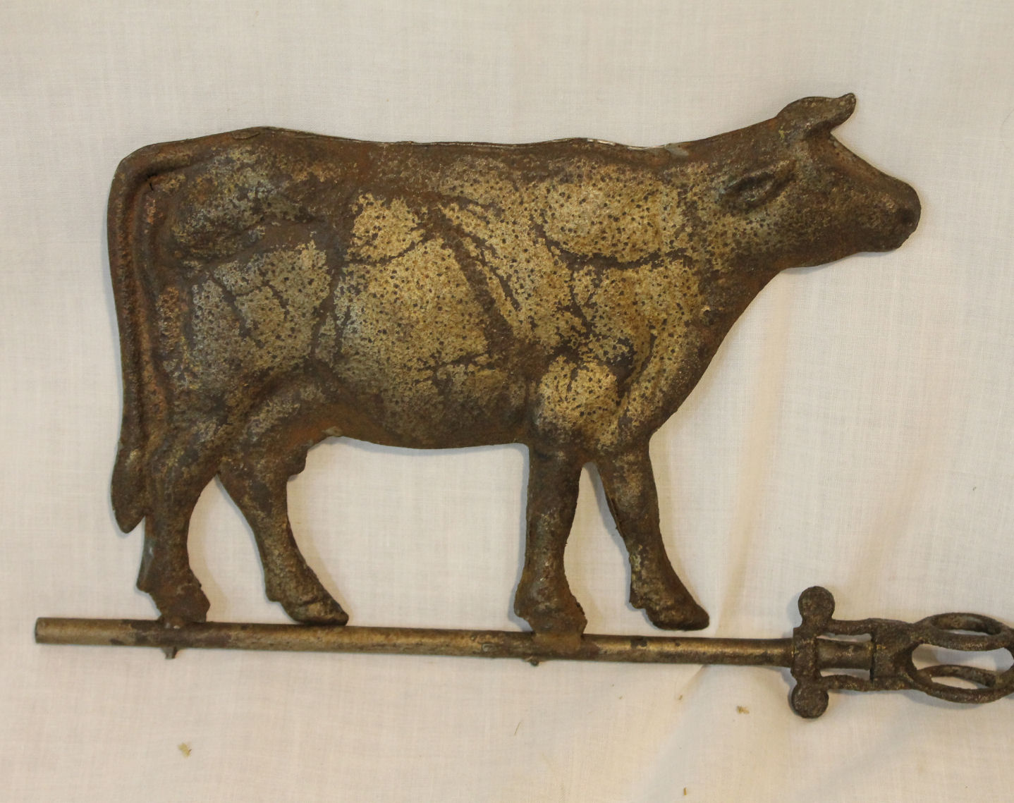 Bargain John's Antiques Antique Cow zinc Weathervane Bargain John's