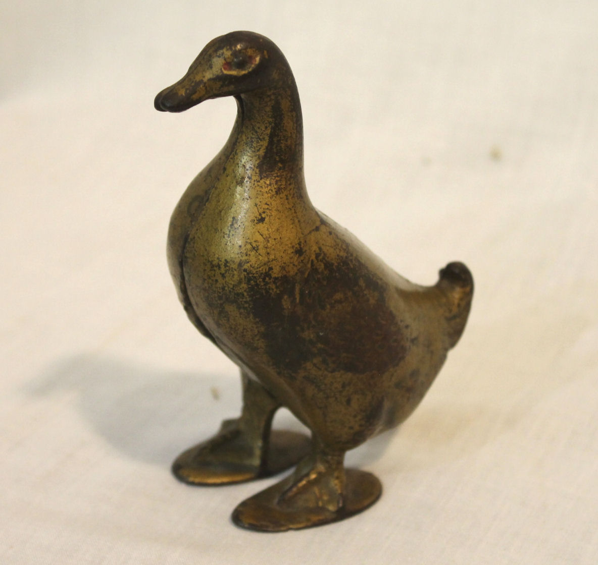 Bargain John's Antiques Cast Iron Large Goose (duck) Bank A.C