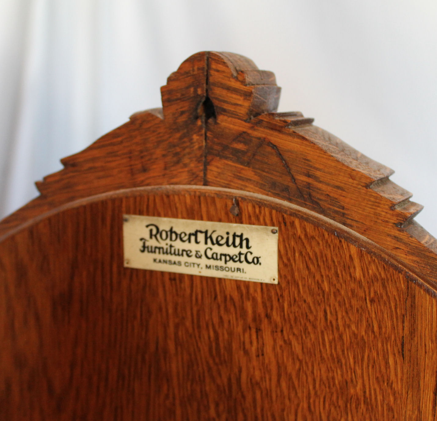 Bargain John's Antiques Antique Oak Vanity with Claw Feet Beveled