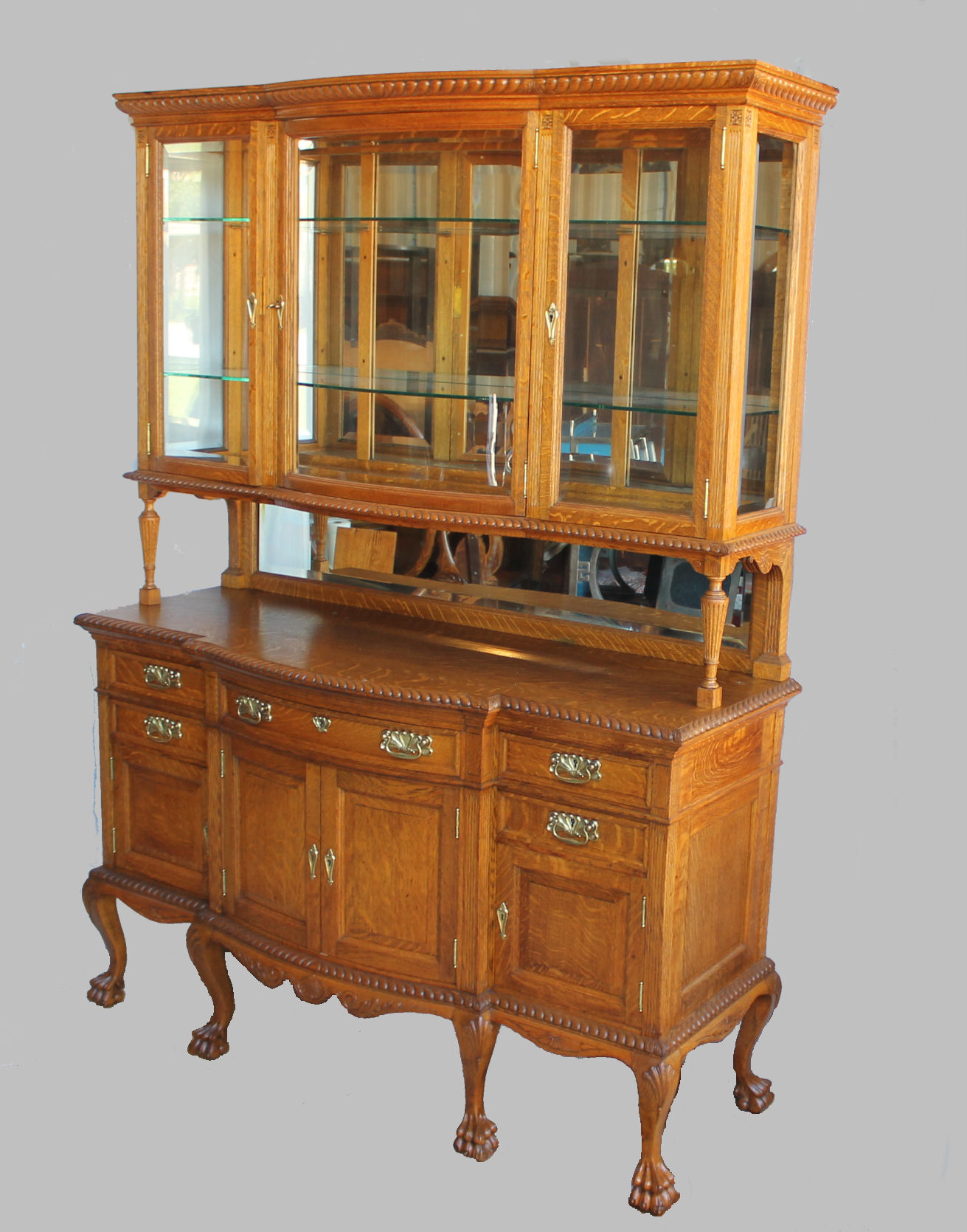 Bargain John's Antiques Antique Victorian Oak Dining Room Set 15