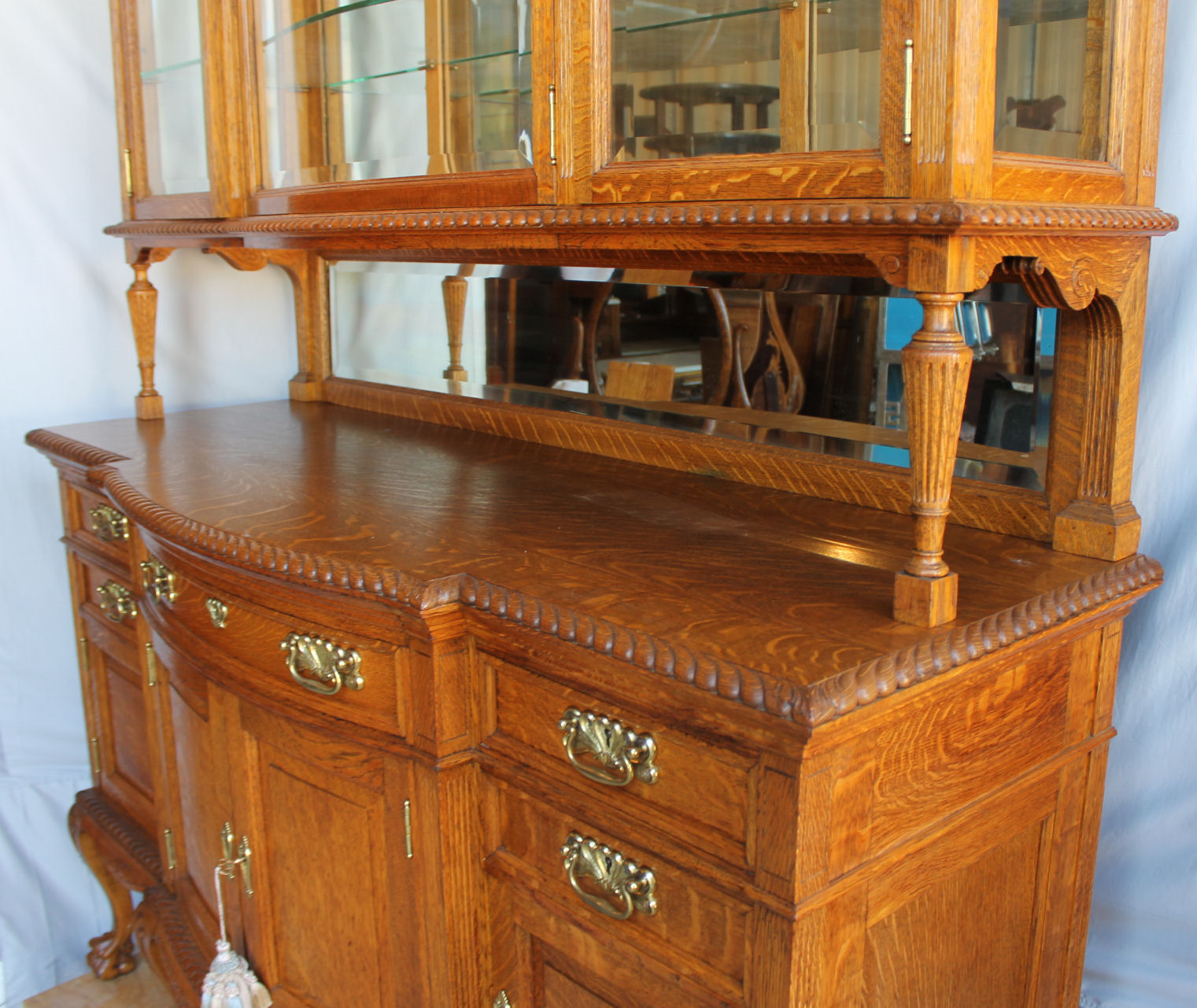 Bargain John's Antiques Antique Victorian Oak Dining Room Set 15