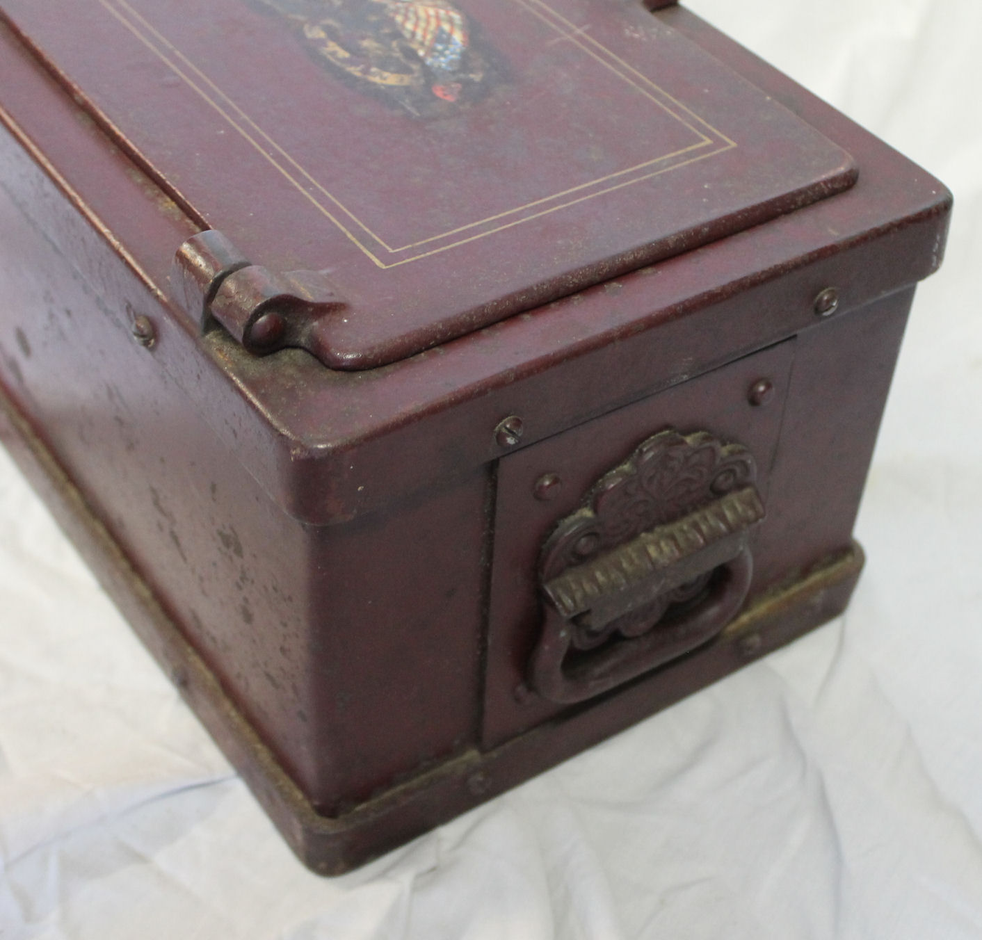 Bargain John's Antiques Iron Stage Coach Box with handles Bargain