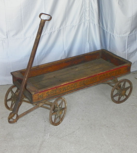 Bargain John's Antiques Antique toy Sherwood Coaster Wagon Bargain