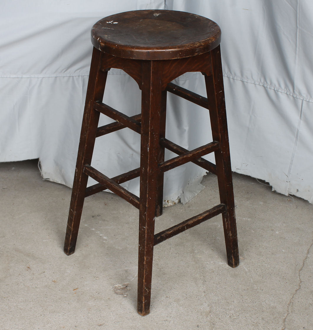 Bargain John's Antiques Antique Oak Stool Bargain John's Antiques