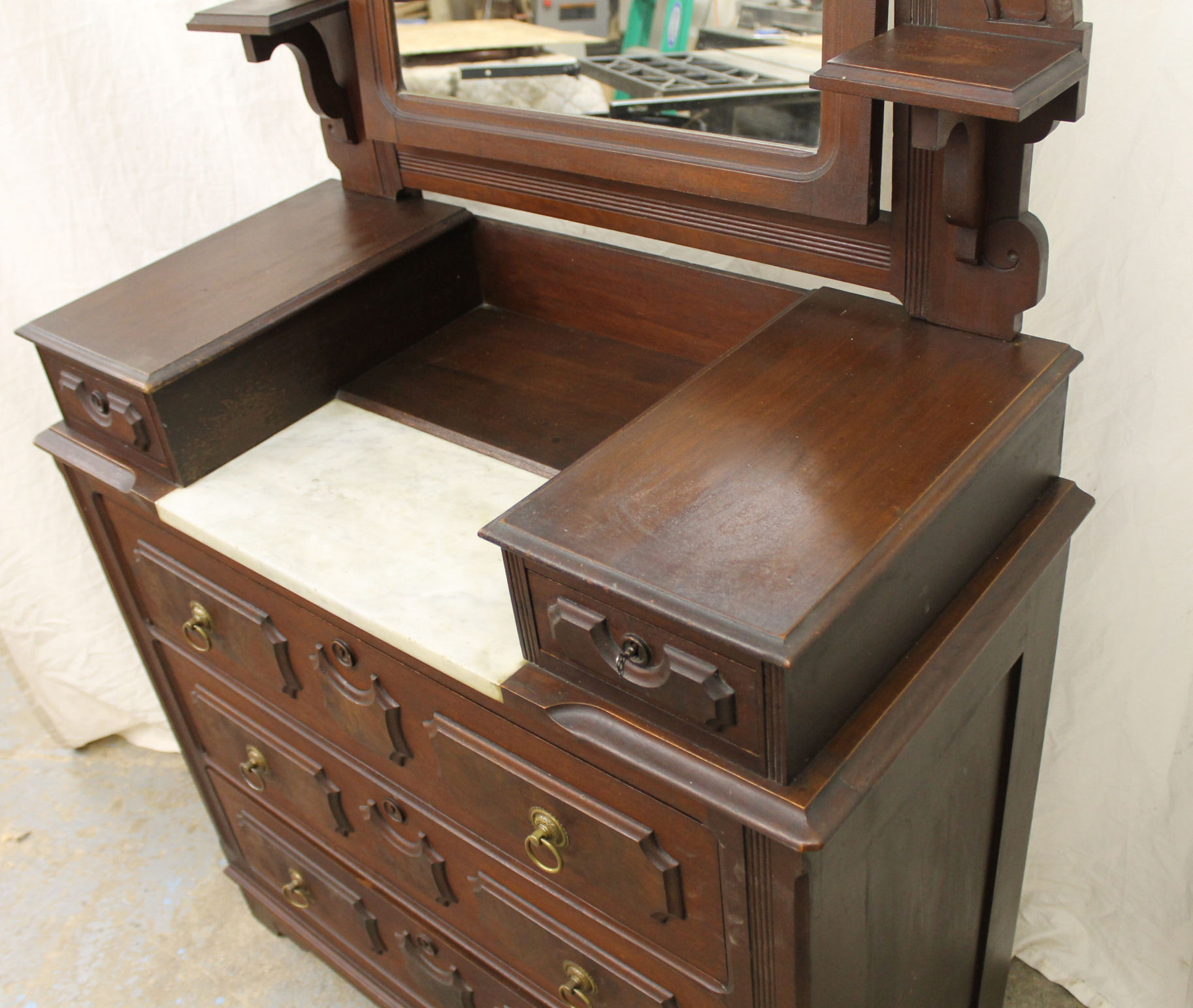 Bargain John's Antiques Victorian Walnut Dresser original finish
