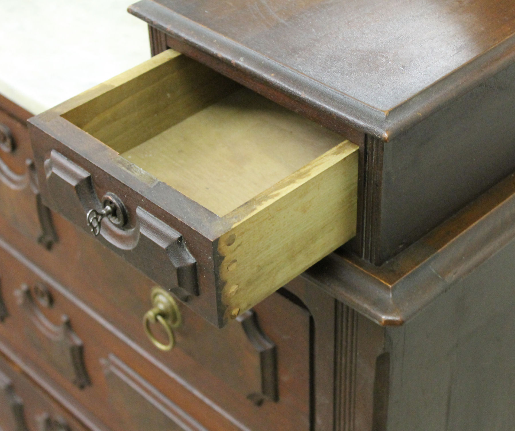 Bargain John's Antiques Victorian Walnut Dresser original finish