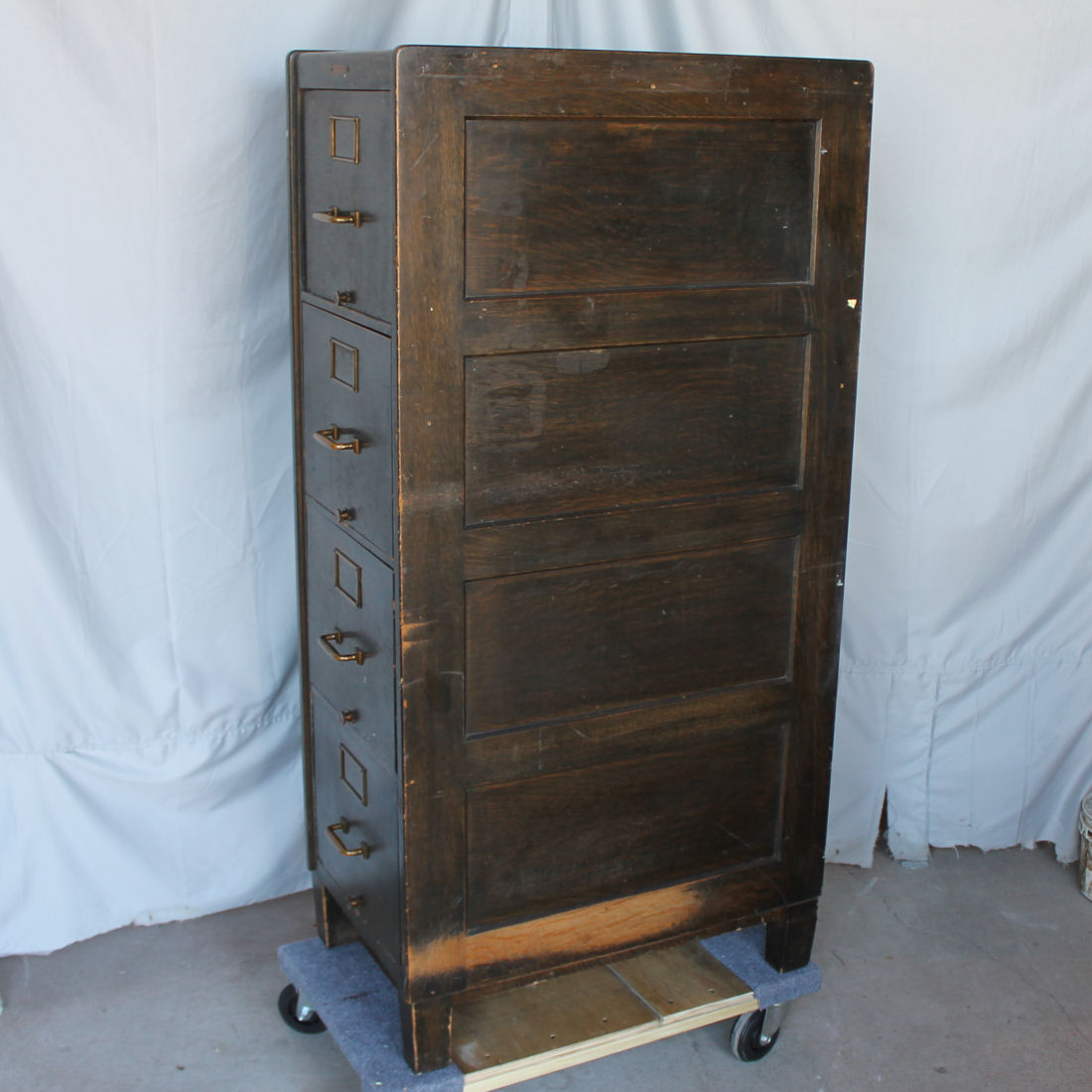 Bargain John's Antiques Mission Oak four drawer File Yawman and Erbe Mfg Co