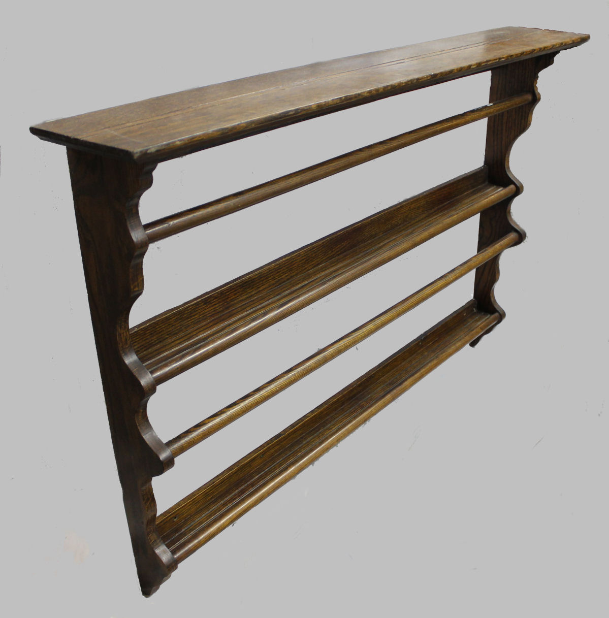 Oak Plate Racks & Solid Wood Oak Plate Rack 1200mm X 342mm Painted