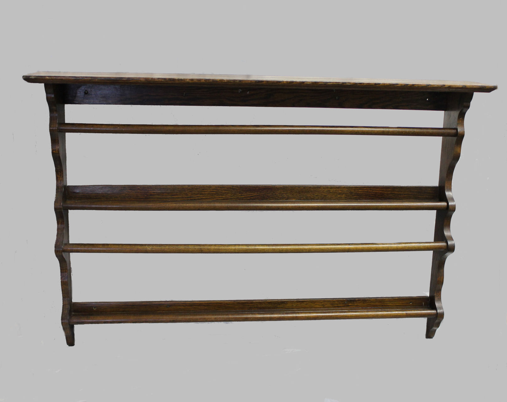 Bargain John's Antiques Antique Oak Plate Rack original finish