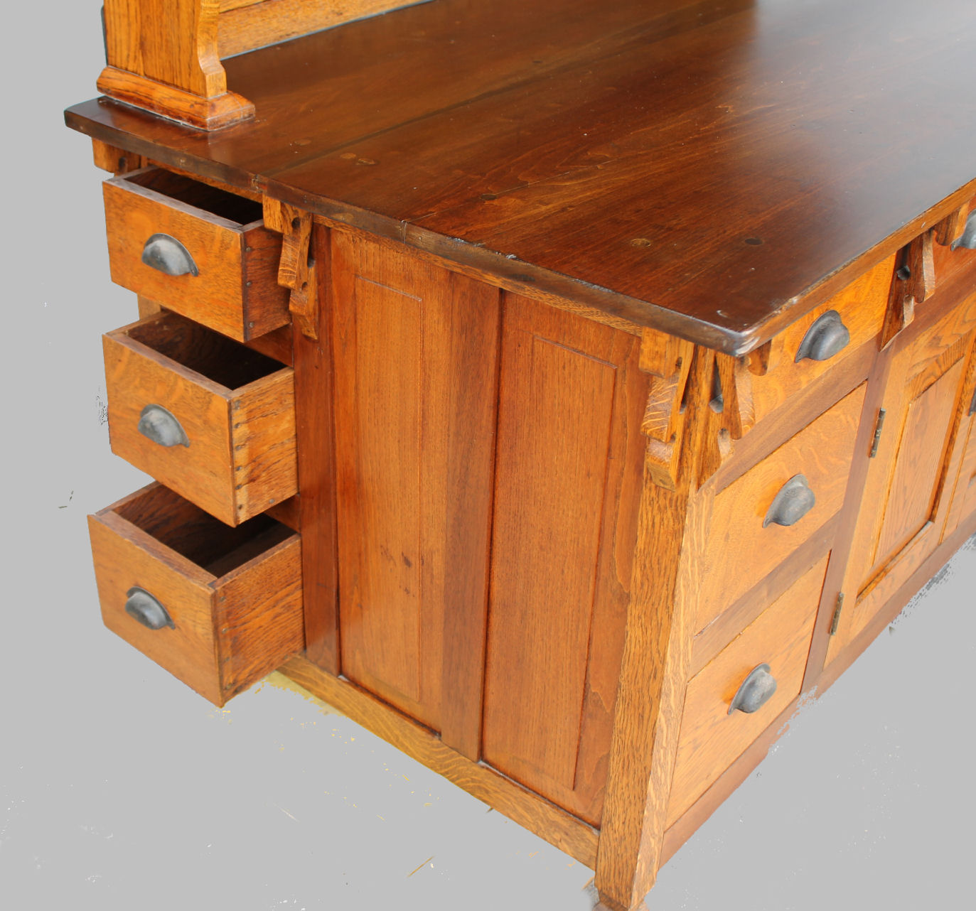 Bargain John's Antiques Antique Oak Two Piece Kitchen