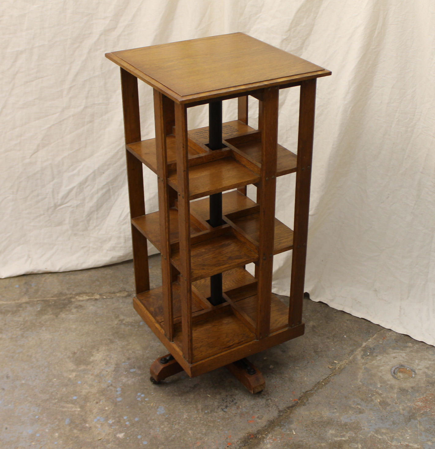 Bargain John's Antiques Oak Revolving Danner Bookcase unusual size