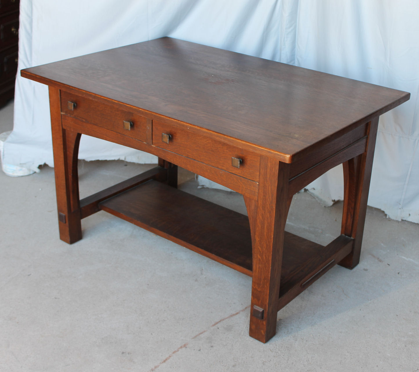 Bargain John's Antiques Antique Mission Oak Library Table Limbert
