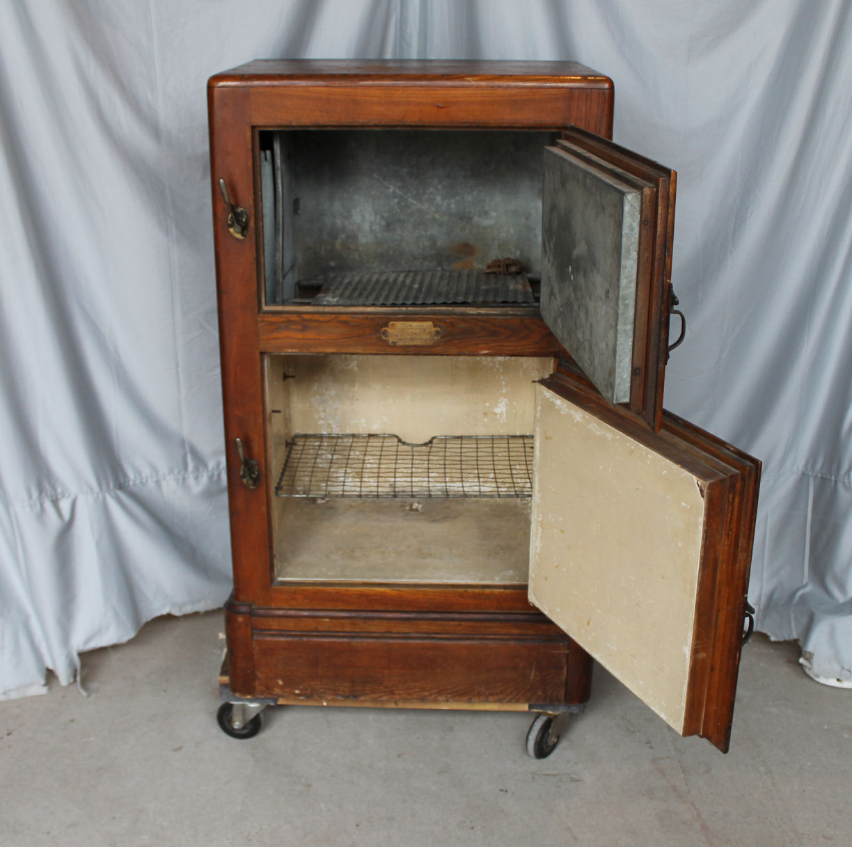 Bargain John's Antiques Antique Oak Ice Box double door Bargain