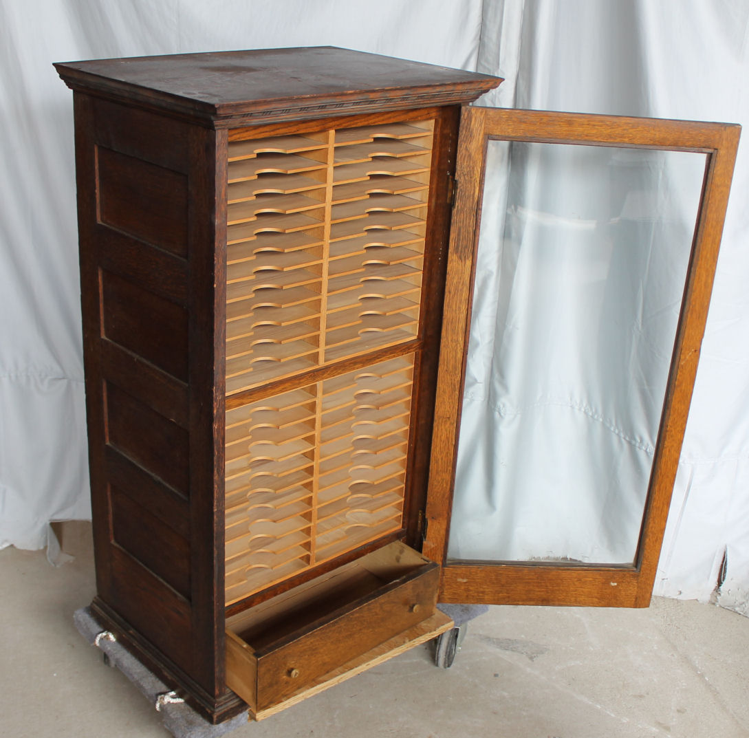 Bargain John's Antiques Unusual Oak file Law Office 43 1/