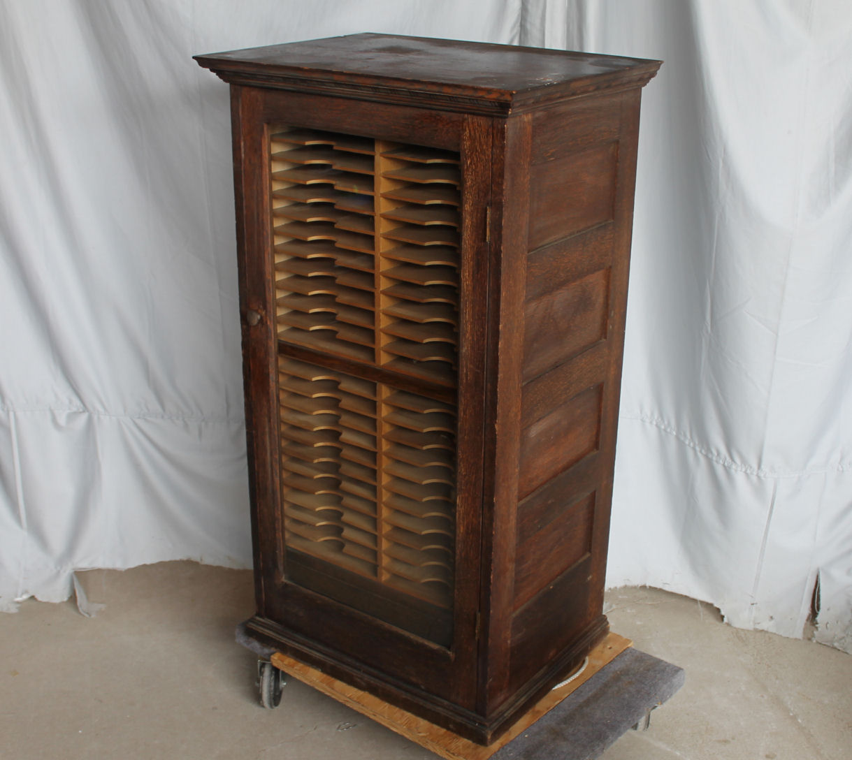 Bargain John's Antiques Unusual Oak file Law Office 43 1/