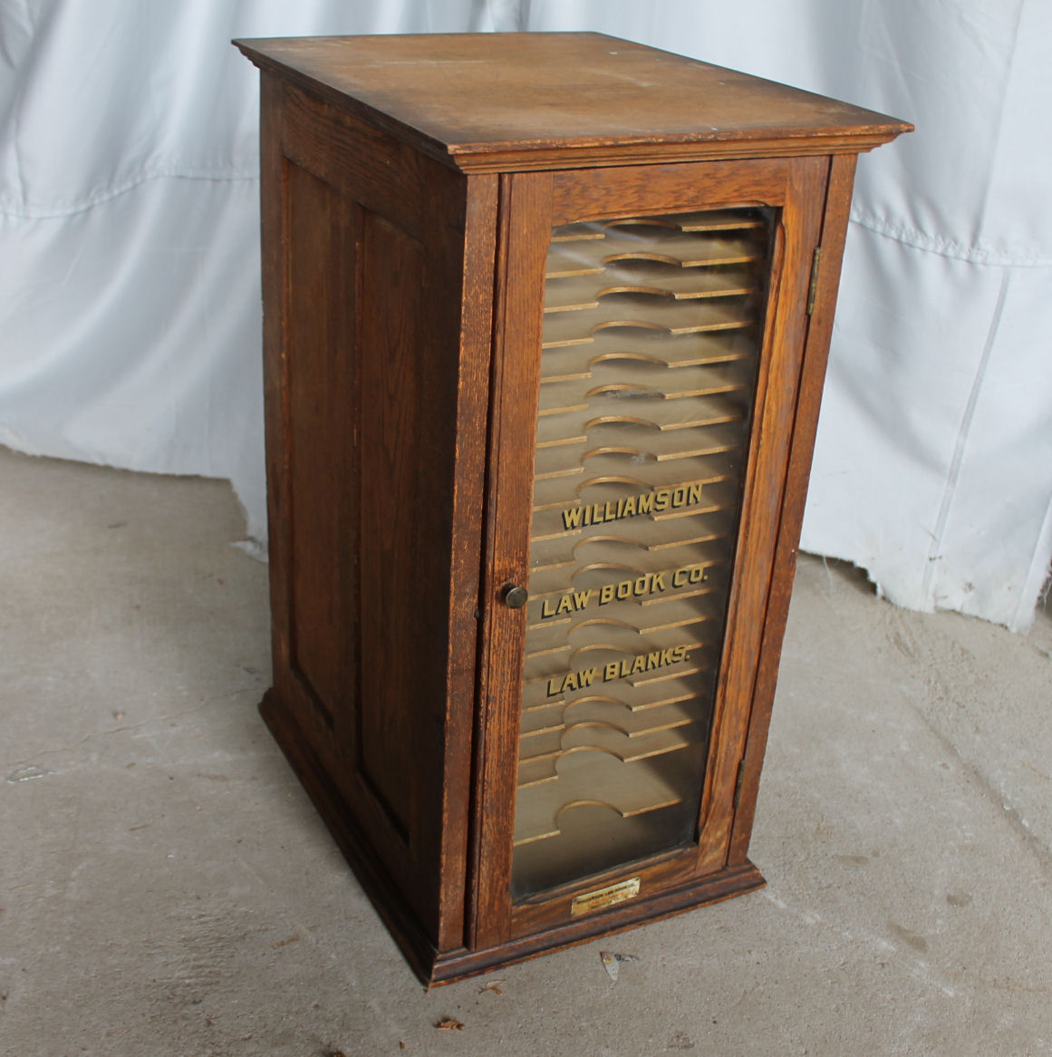 Bargain John's Antiques Unusual Oak file Law Office 24 1/