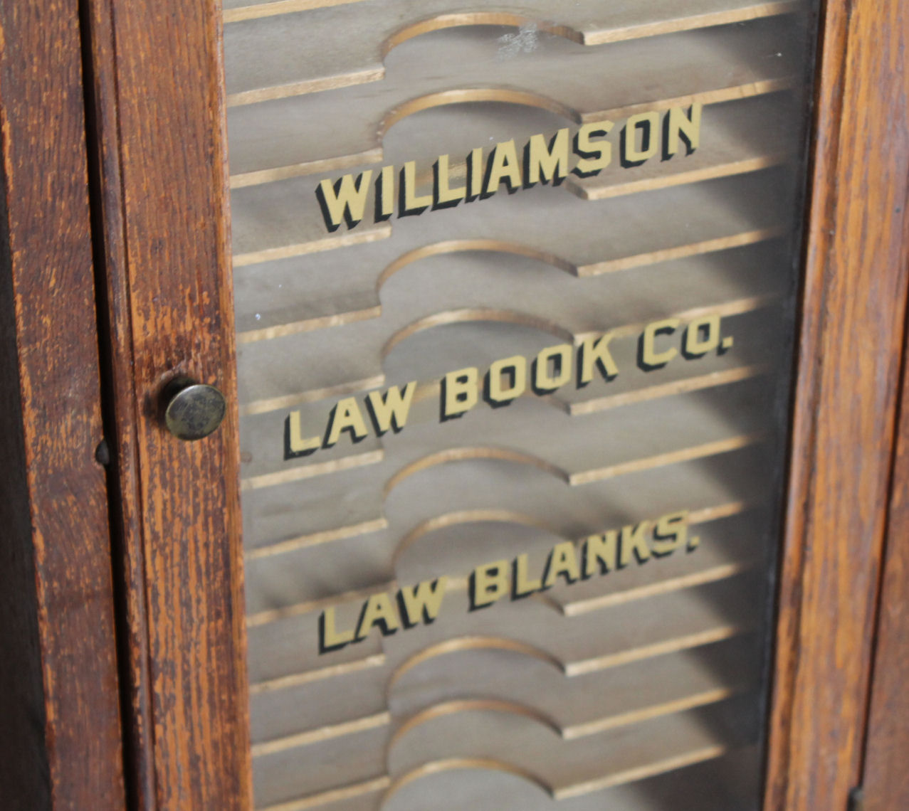 Bargain John's Antiques Unusual Oak file Law Office 24 1/
