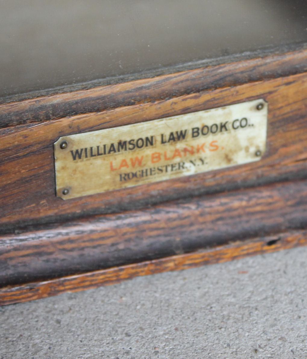 Bargain John's Antiques Unusual Oak file Law Office 24 1/