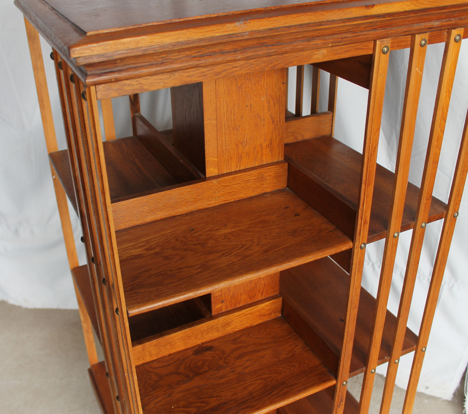 Bargain John's Antiques Antique Oak Revolving Bookcase Bargain John