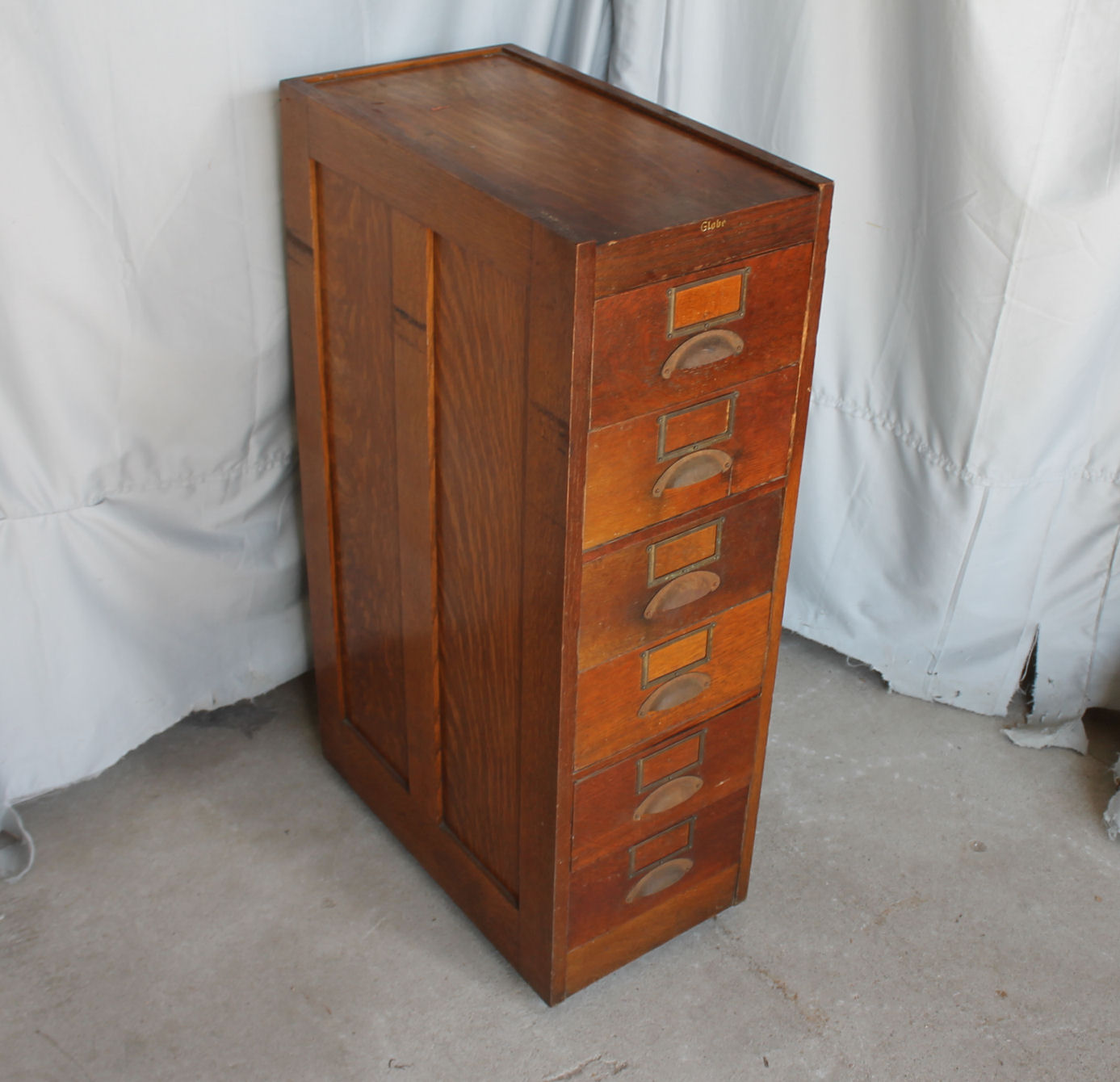 Bargain John's Antiques Unusual Antique Oak File or Filing