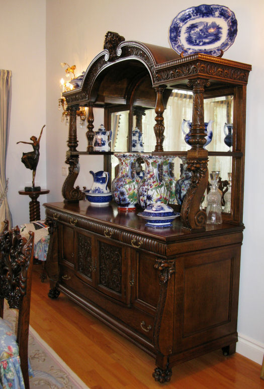 Bargain John's Antiques Antique Victorian 16 piece Oak Dining Room