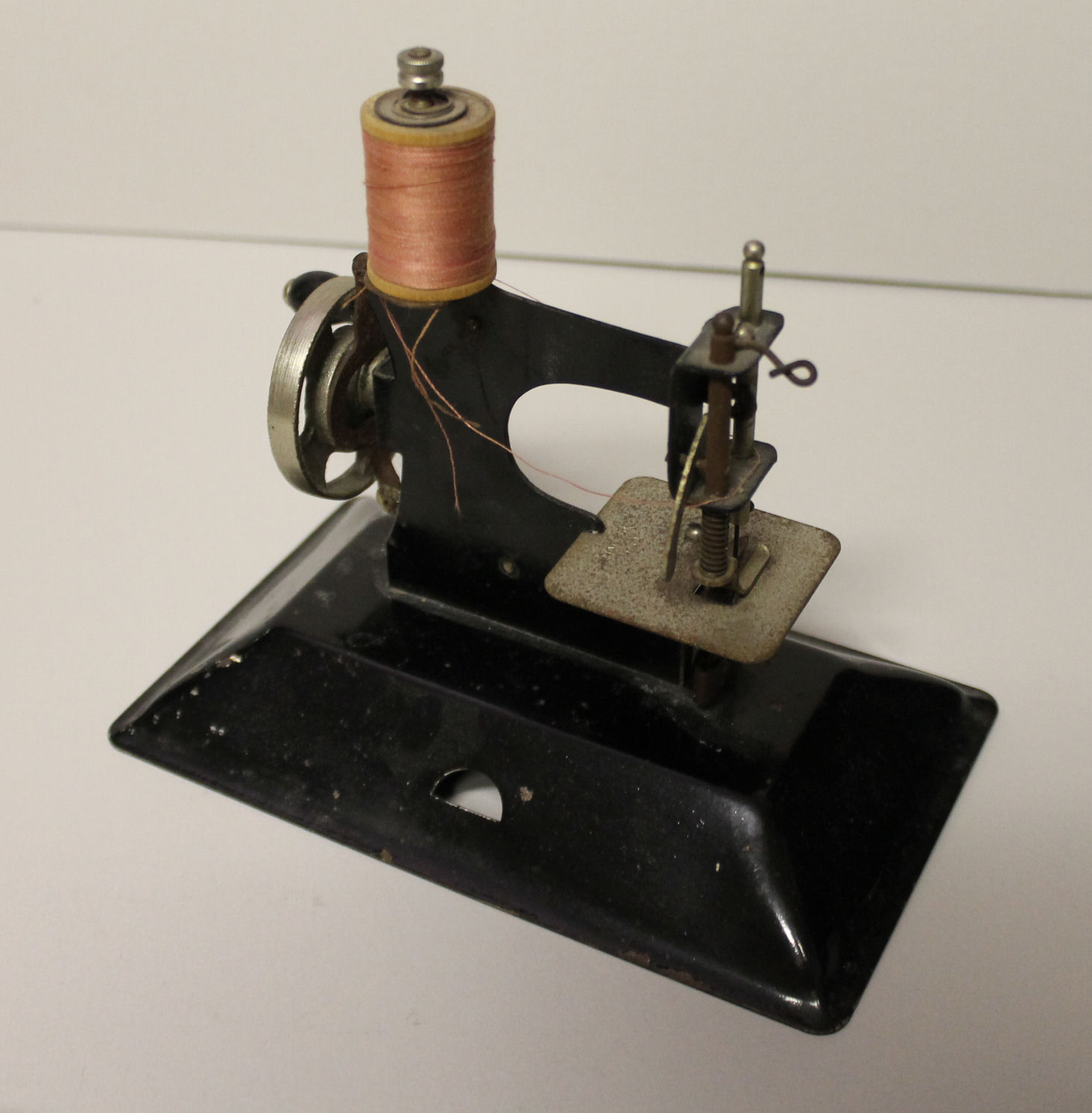 Bargain John's Antiques Antique SewOMatic Toy Sewing Machine with C