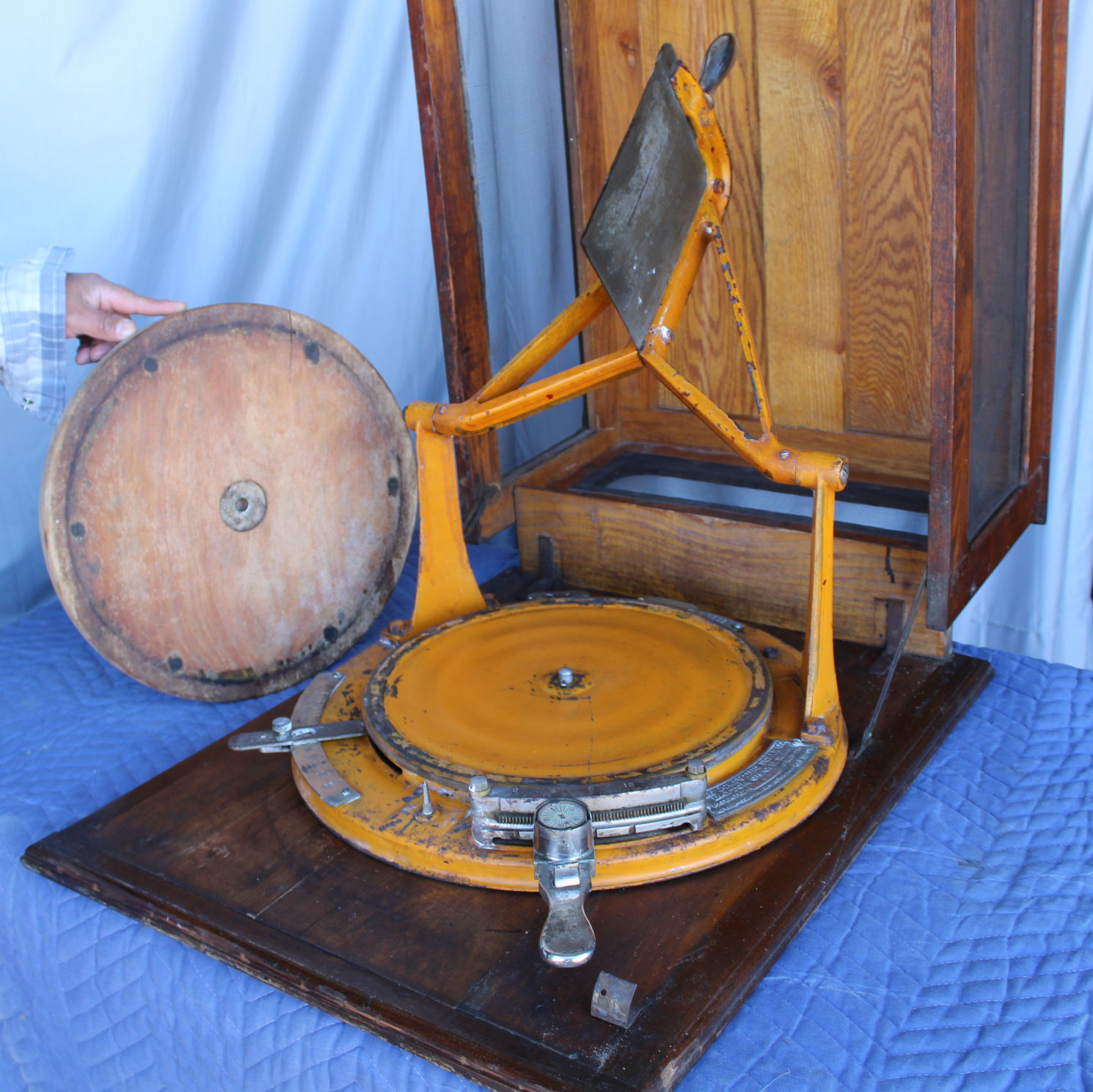 Bargain John's Antiques Antique Country Store Cheese Cutter In Oak