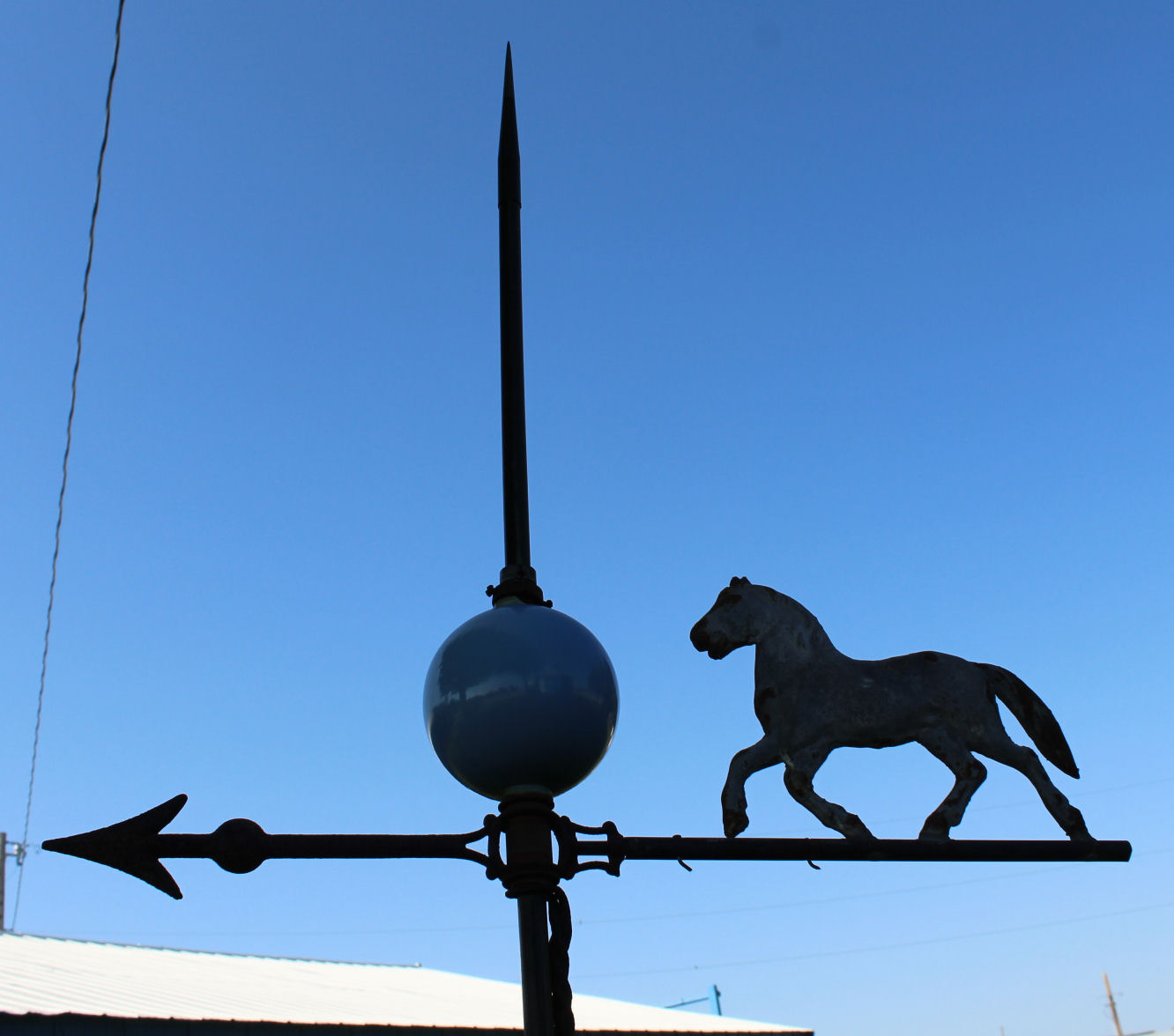 Bargain John's Antiques Antique Prancer Horse Zinc Weathervane on