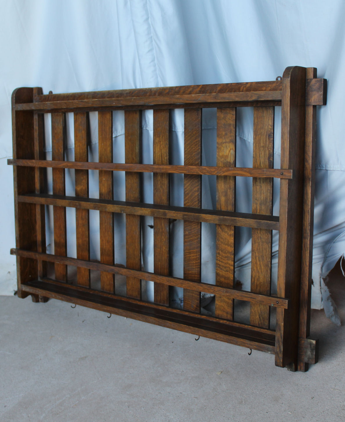 Bargain John's Antiques Arts and Crafts Mission Oak Plate Rack