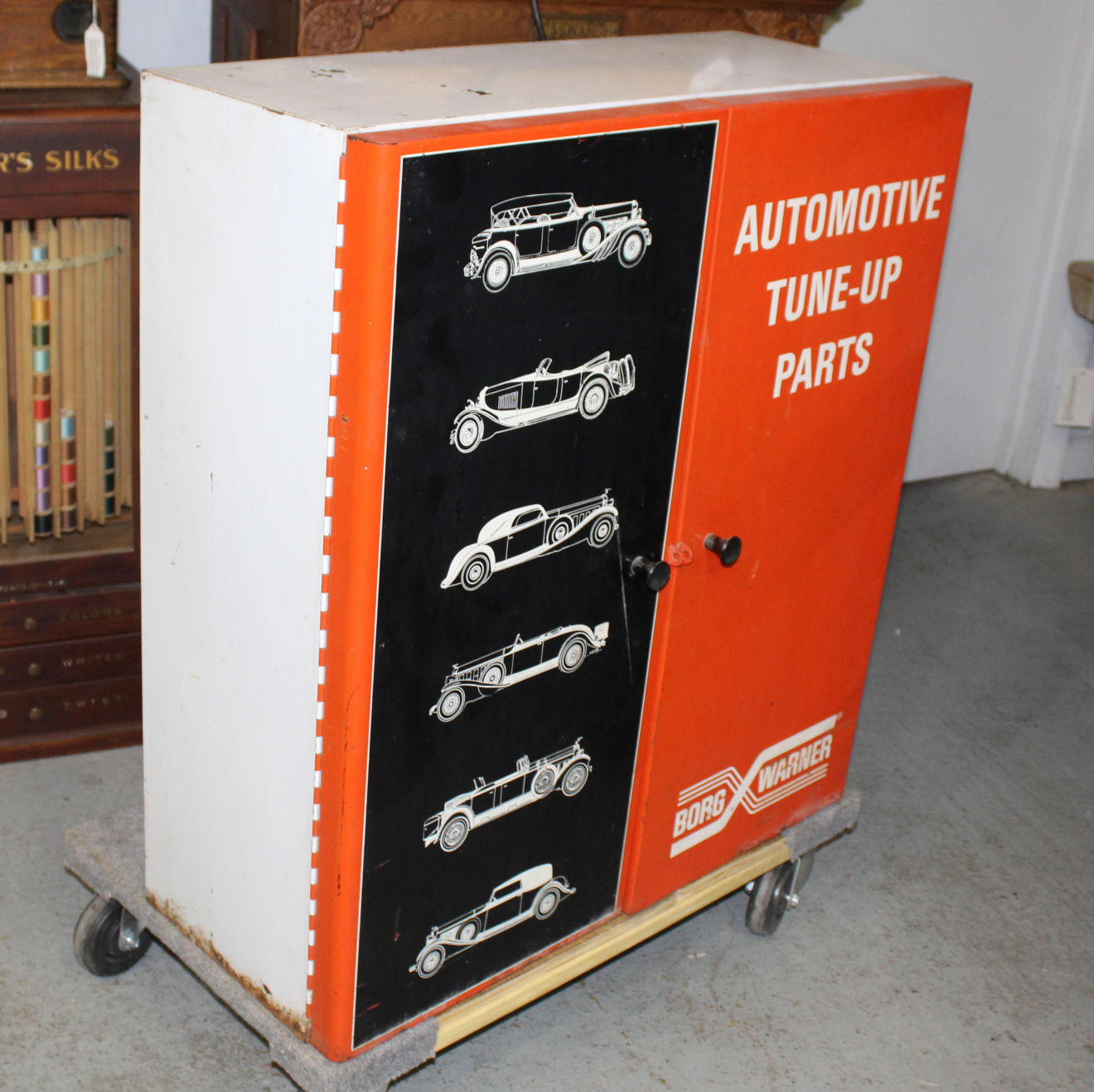 Bargain John's Antiques Auto Parts Advertising Display