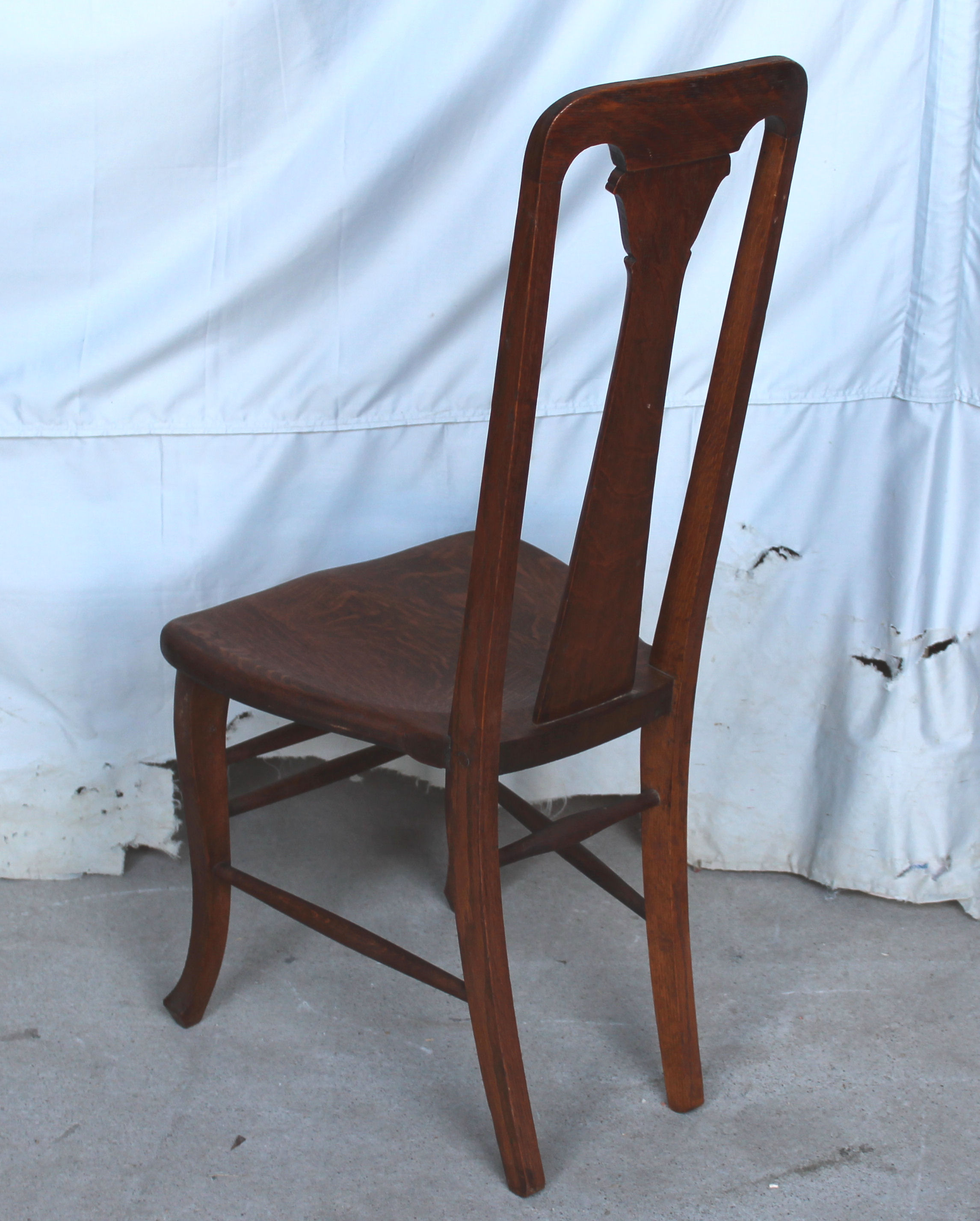Bargain John's Antiques Antique Quarter sawn Oak Vanity Chair