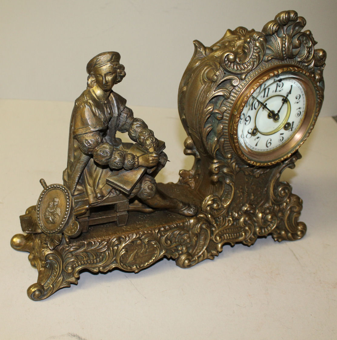 Bargain John's Antiques Waterbury Clock Company Vesta Figural