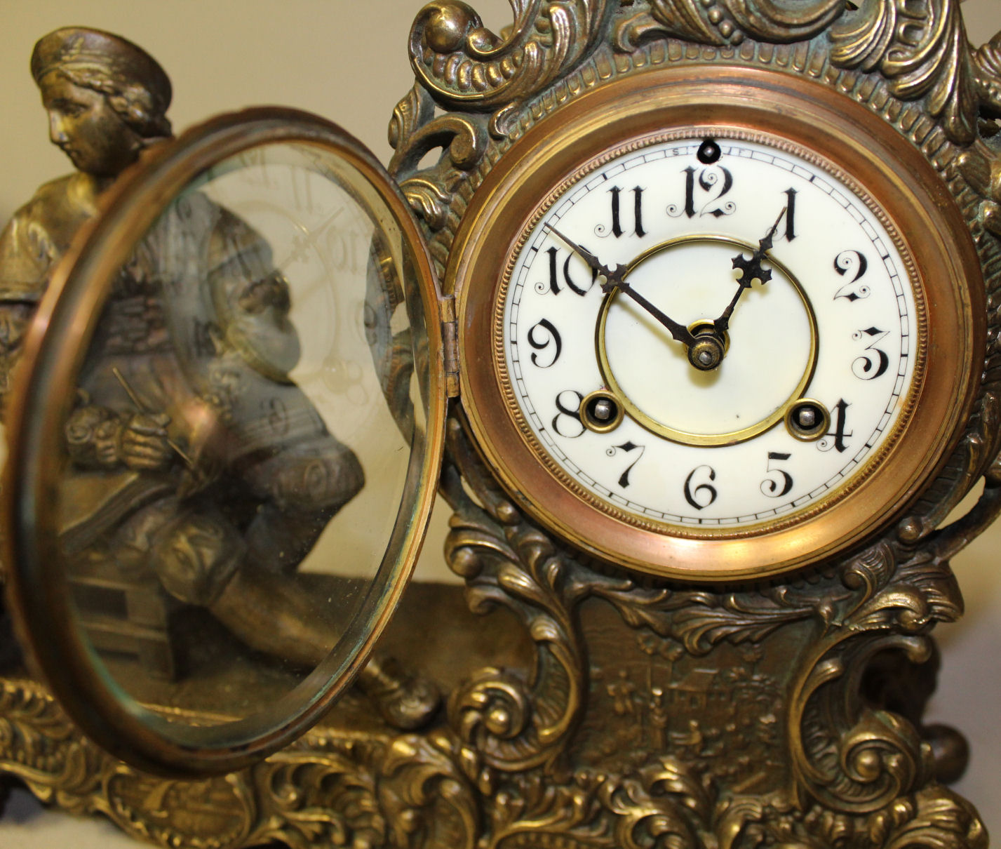 Bargain John's Antiques Waterbury Clock Company Vesta Figural