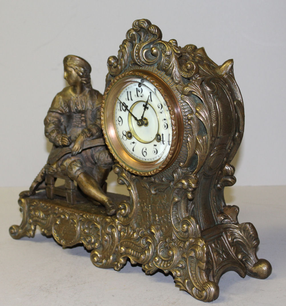 Bargain John's Antiques Waterbury Clock Company Vesta Figural