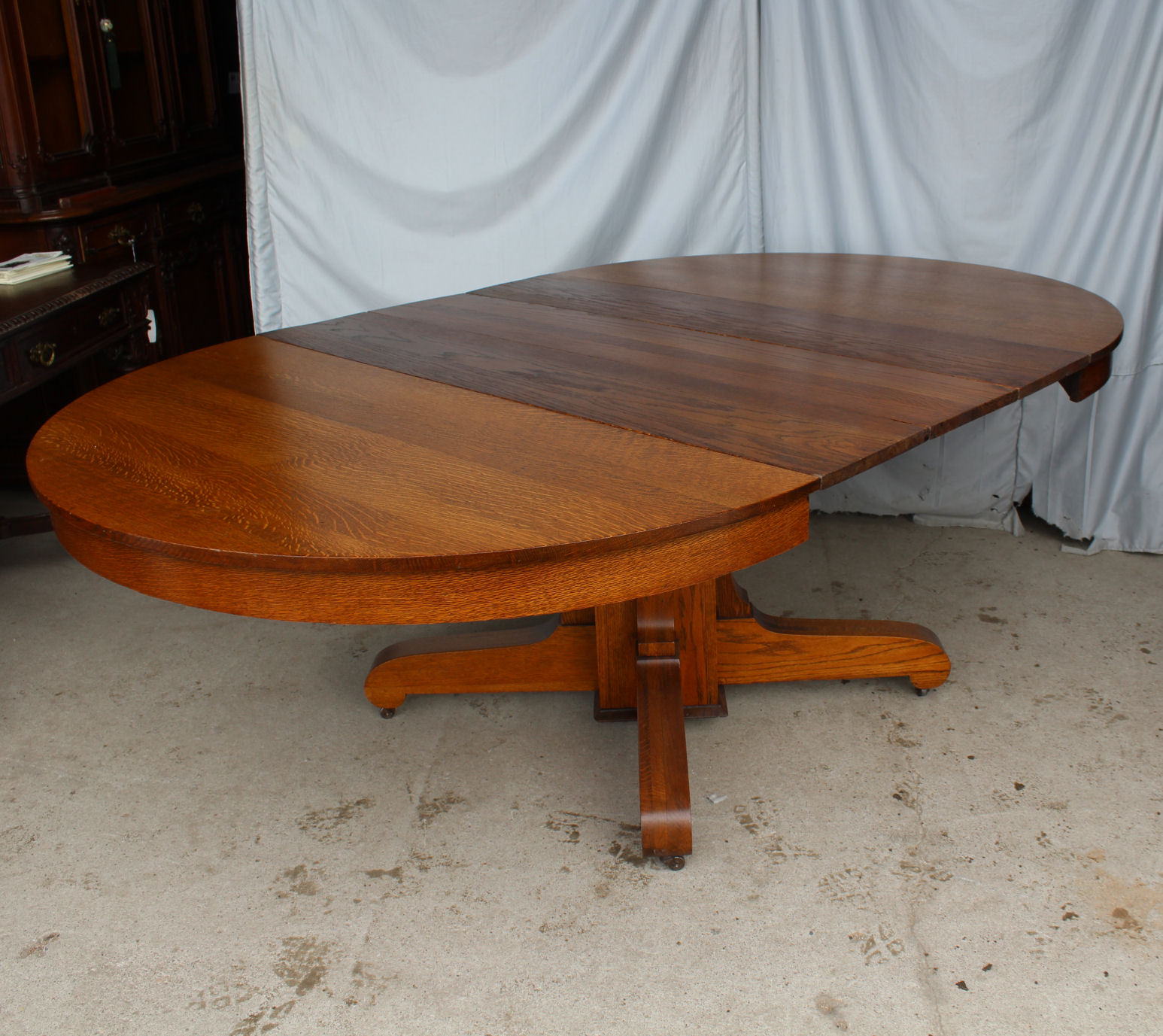 Bargain John's Antiques Antique Mission Round Oak Dining Room Table