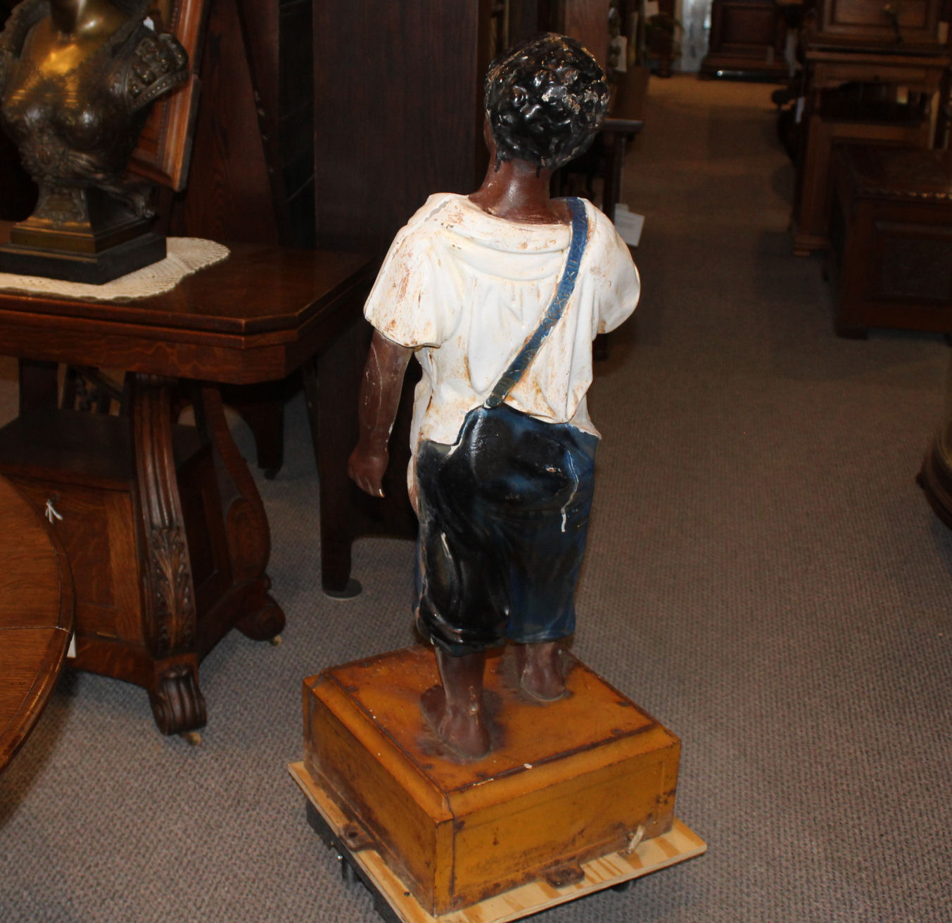 Bargain John's Antiques Antique Cast Iron Black Americana Lawn Jockey