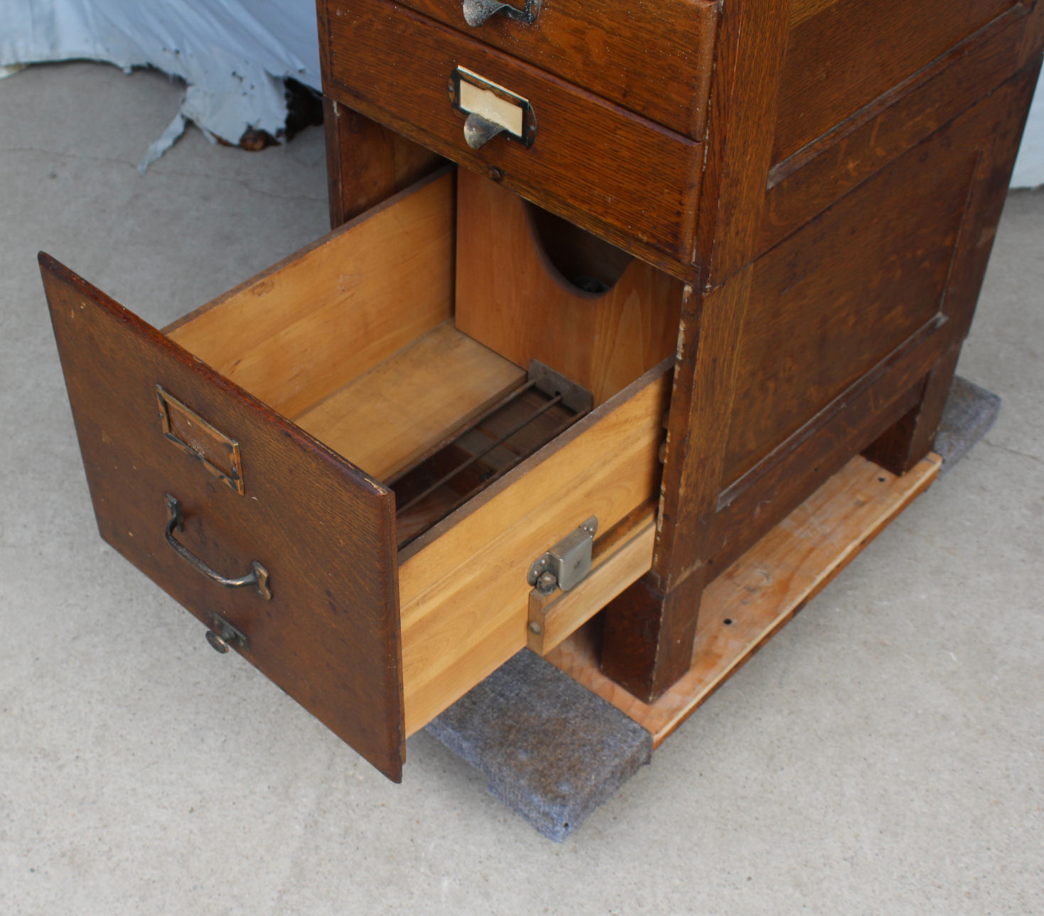 Bargain John's Antiques Antique Oak File original finish