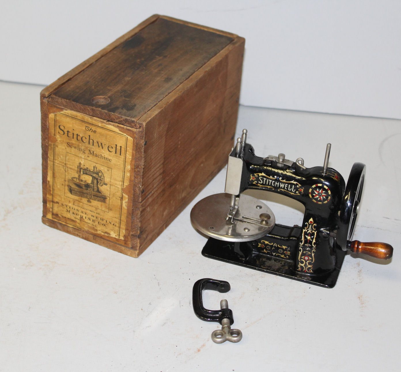 Bargain John's Antiques Antique Stitchwell Sewing Machine plus