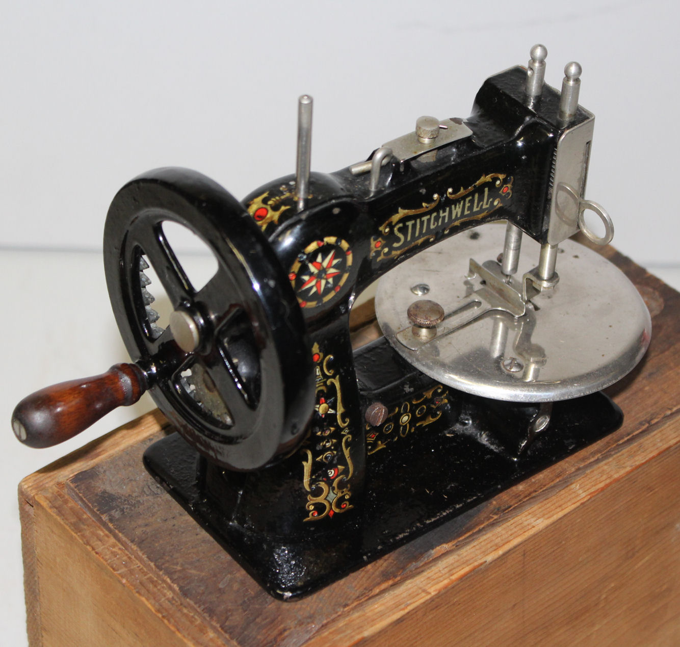 Bargain John's Antiques Antique Stitchwell Sewing Machine plus