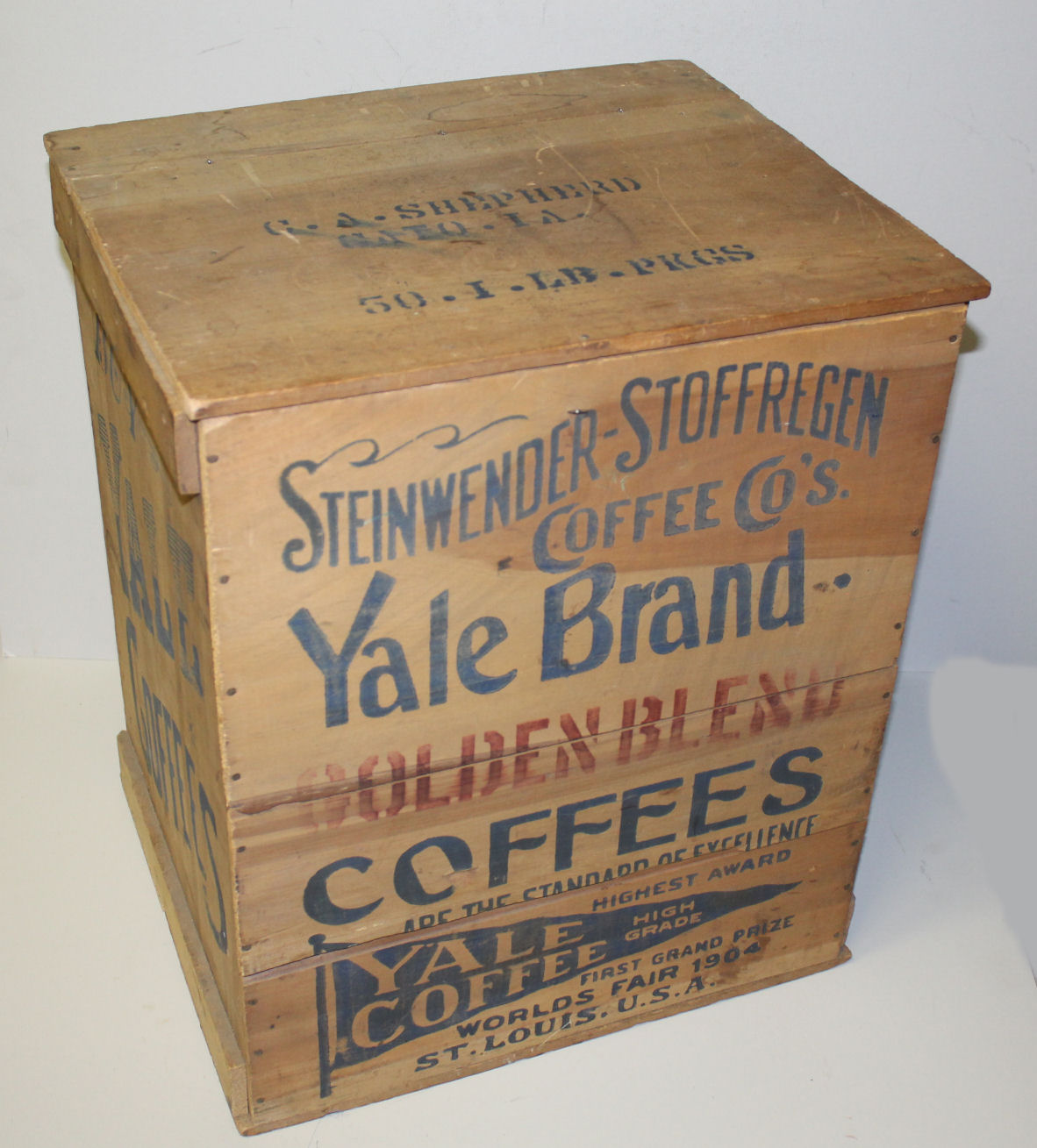 Bargain John's Antiques Yale Brand Coffee Wooden Advertising Box