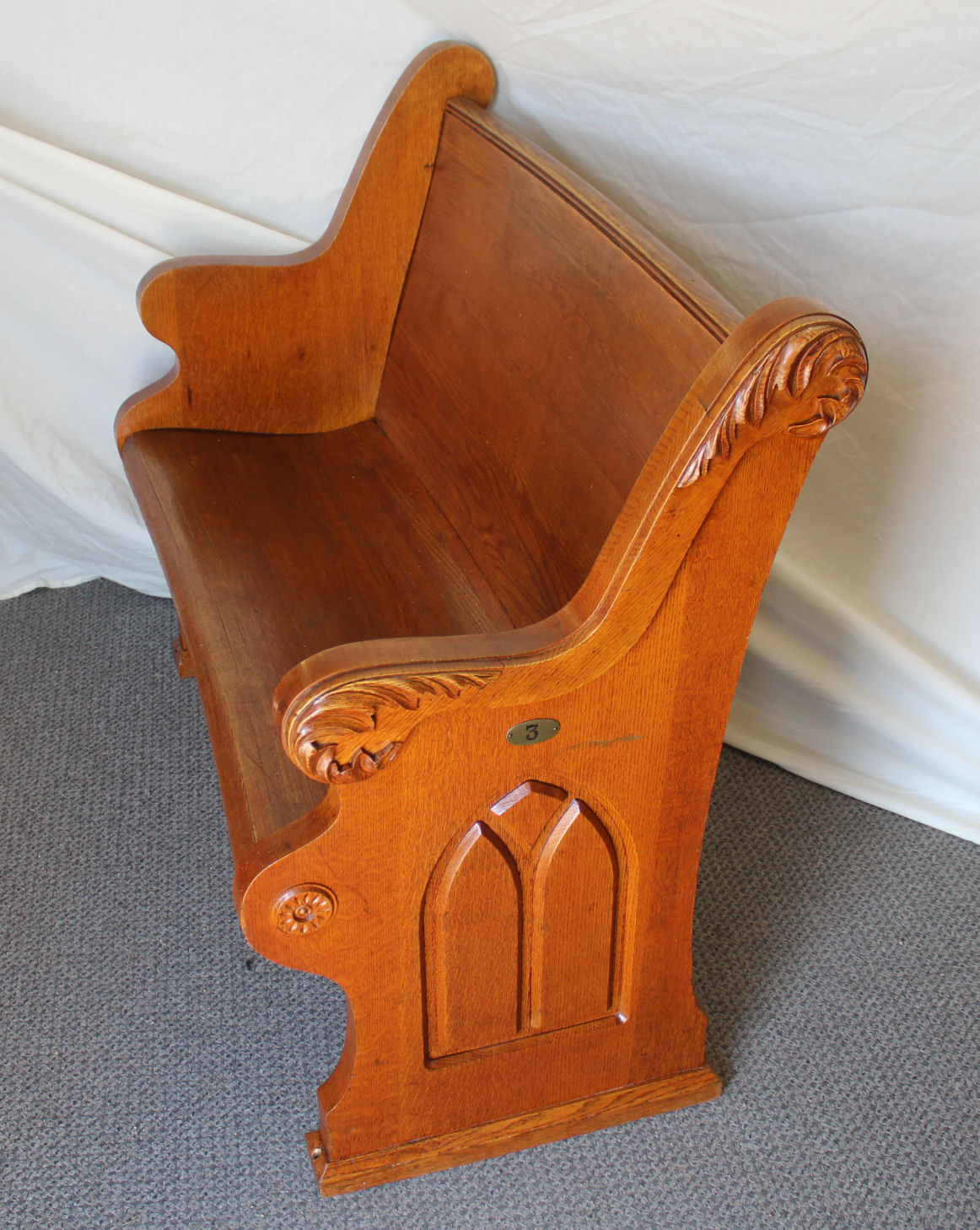 Bargain John's Antiques Antique Oak Deacons Bench Pew Bargain John's Antiques