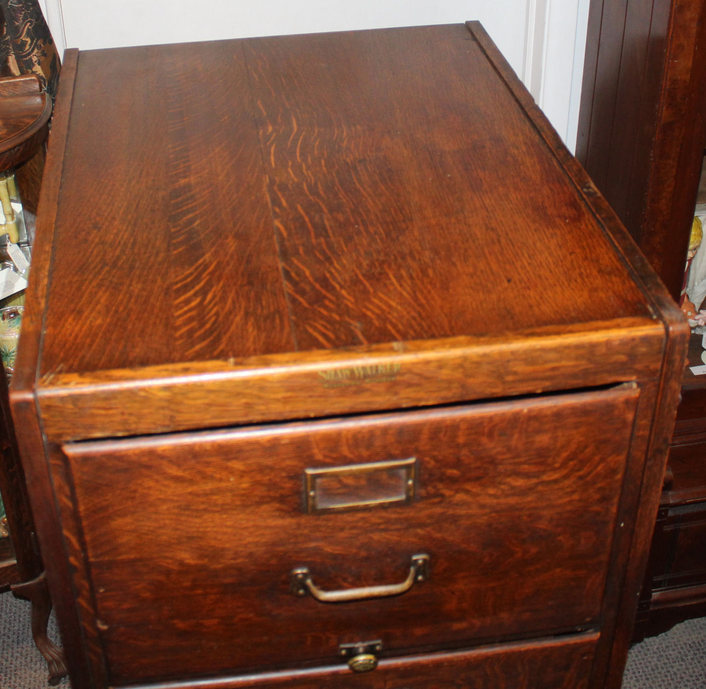 Bargain John's Antiques Antique Oak File Filing Legal Size