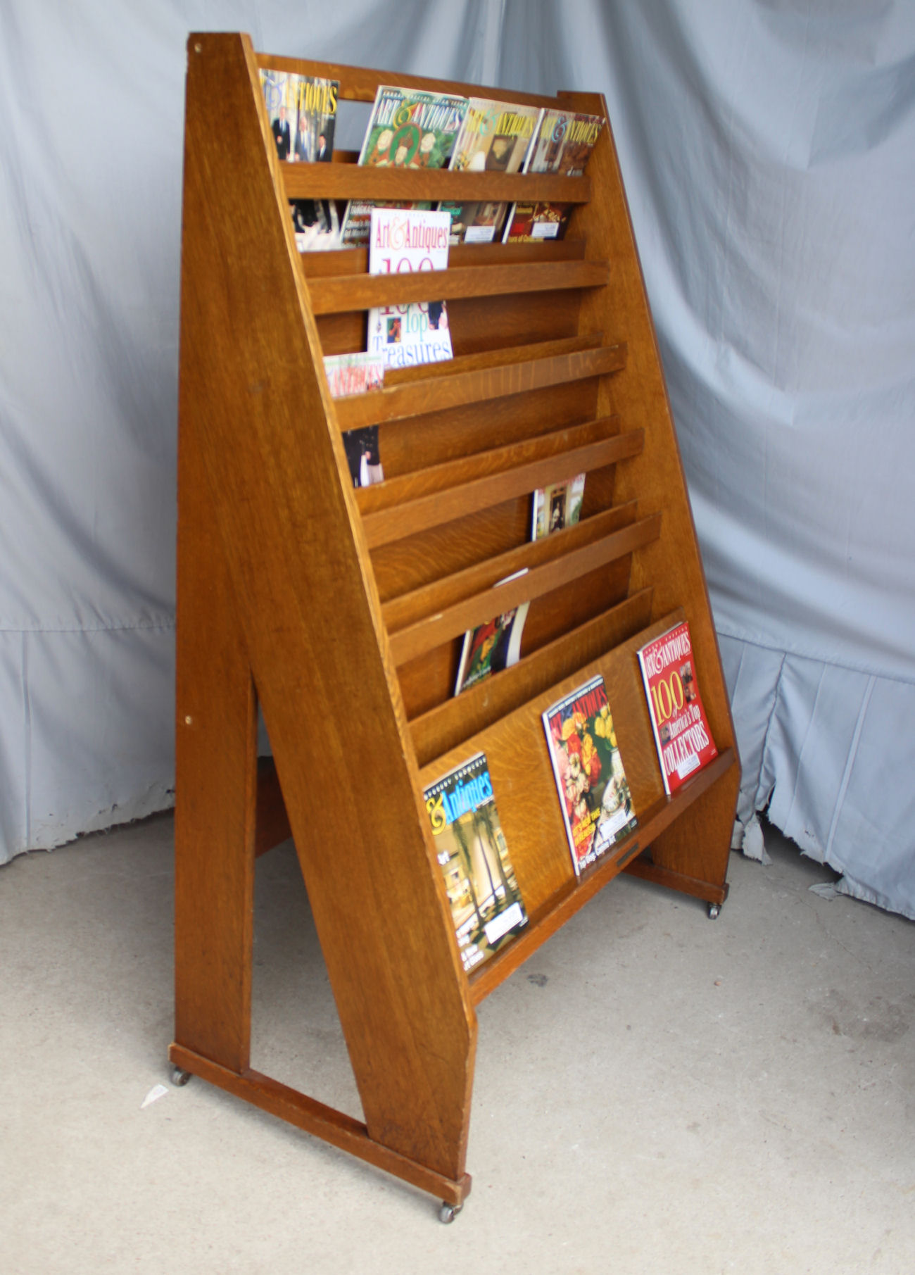 Bargain John's Antiques Antique Mission Oak Magazine or Library Stand