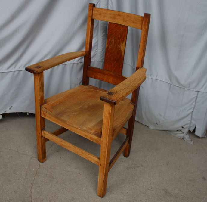 Bargain John's Antiques Antique Mission Oak Arm Chair Limbert