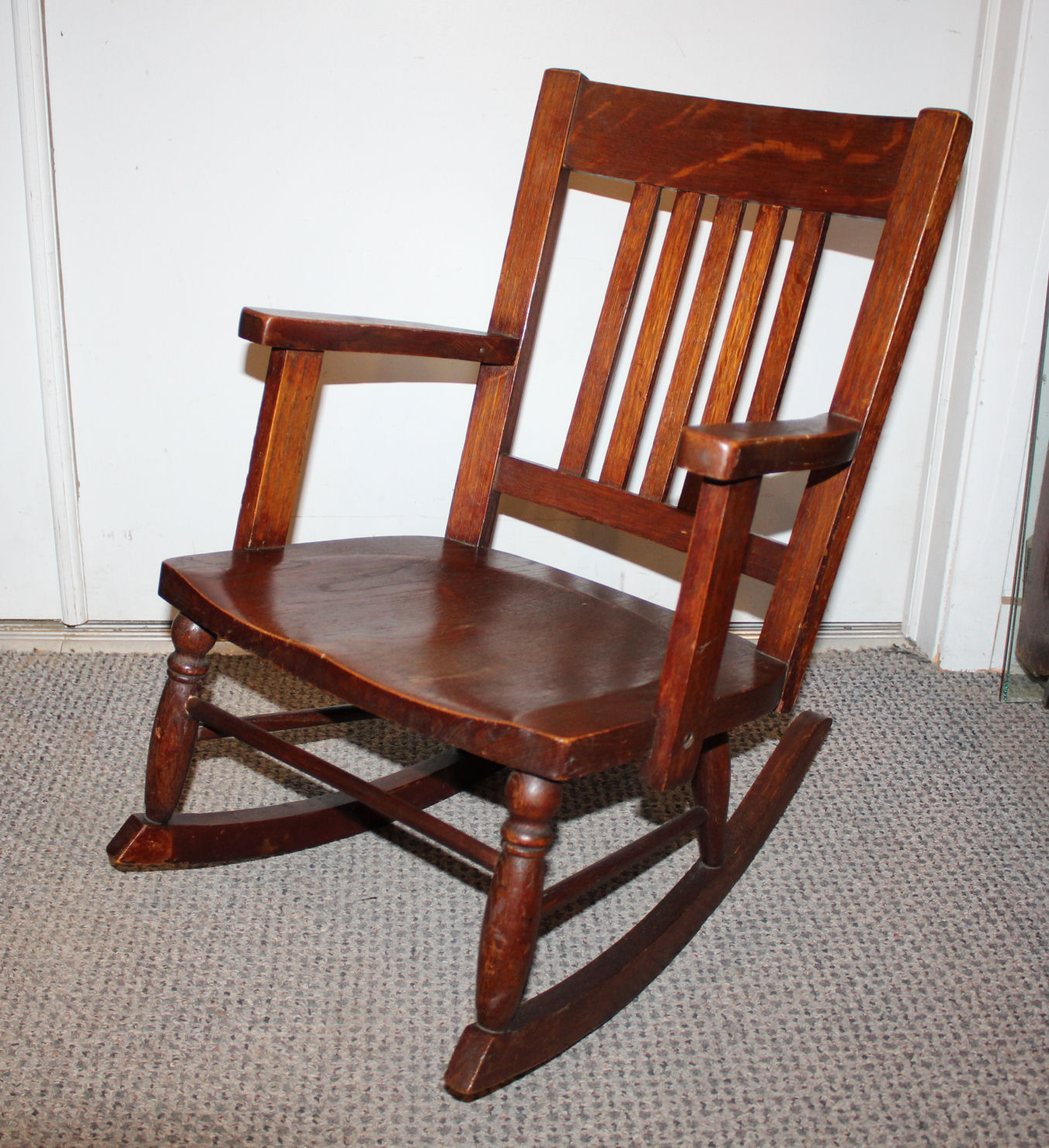 Bargain John's Antiques Antique Mission Oak Childs Rocking Rocker