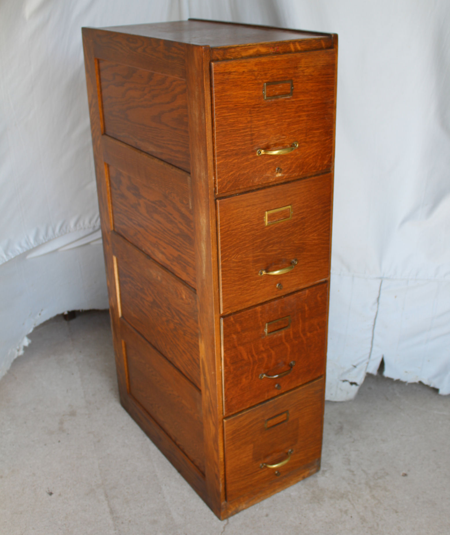 Bargain John's Antiques Antique Oak File original finish