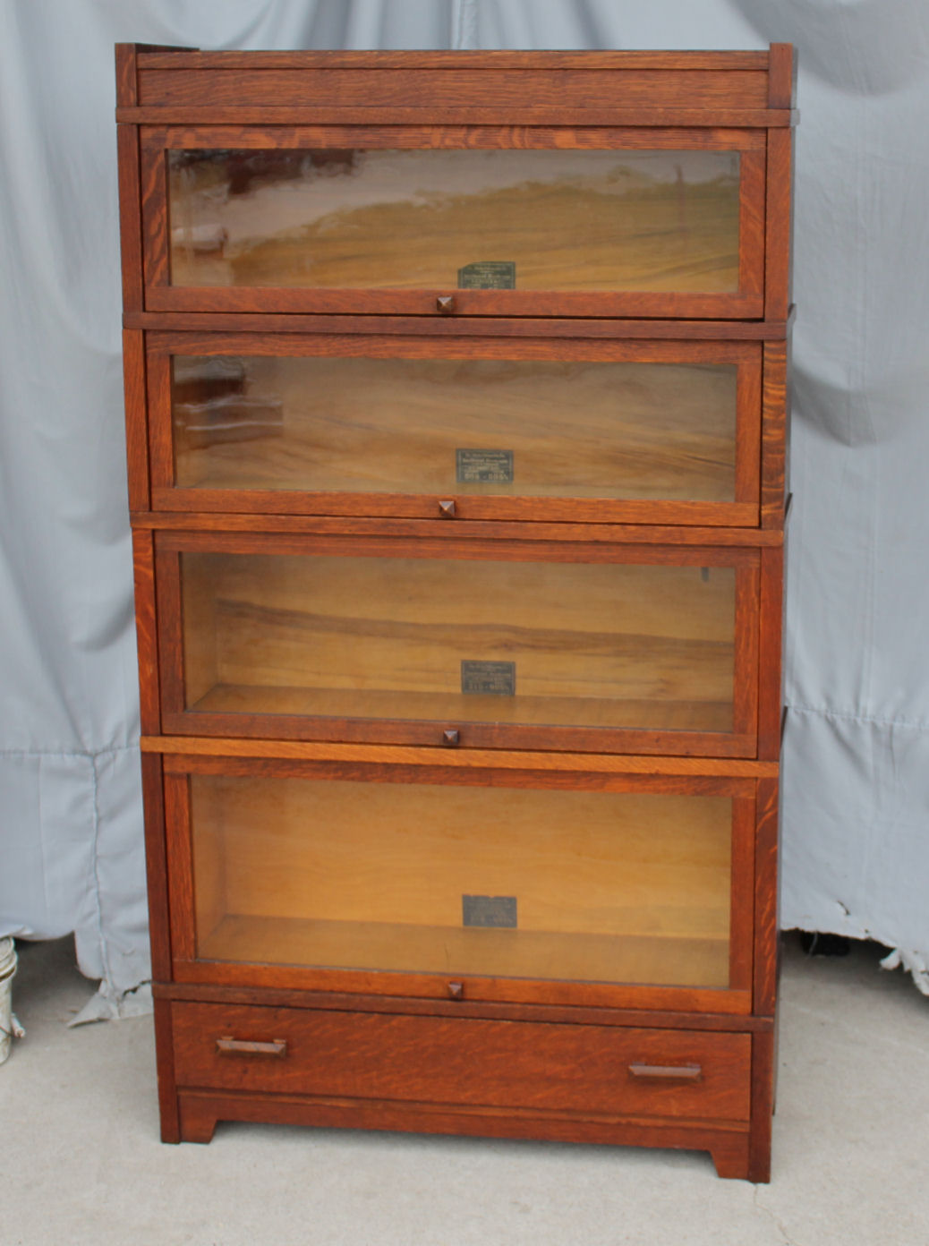 Bargain John's Antiques Antique Mission Oak Bookcase Globe