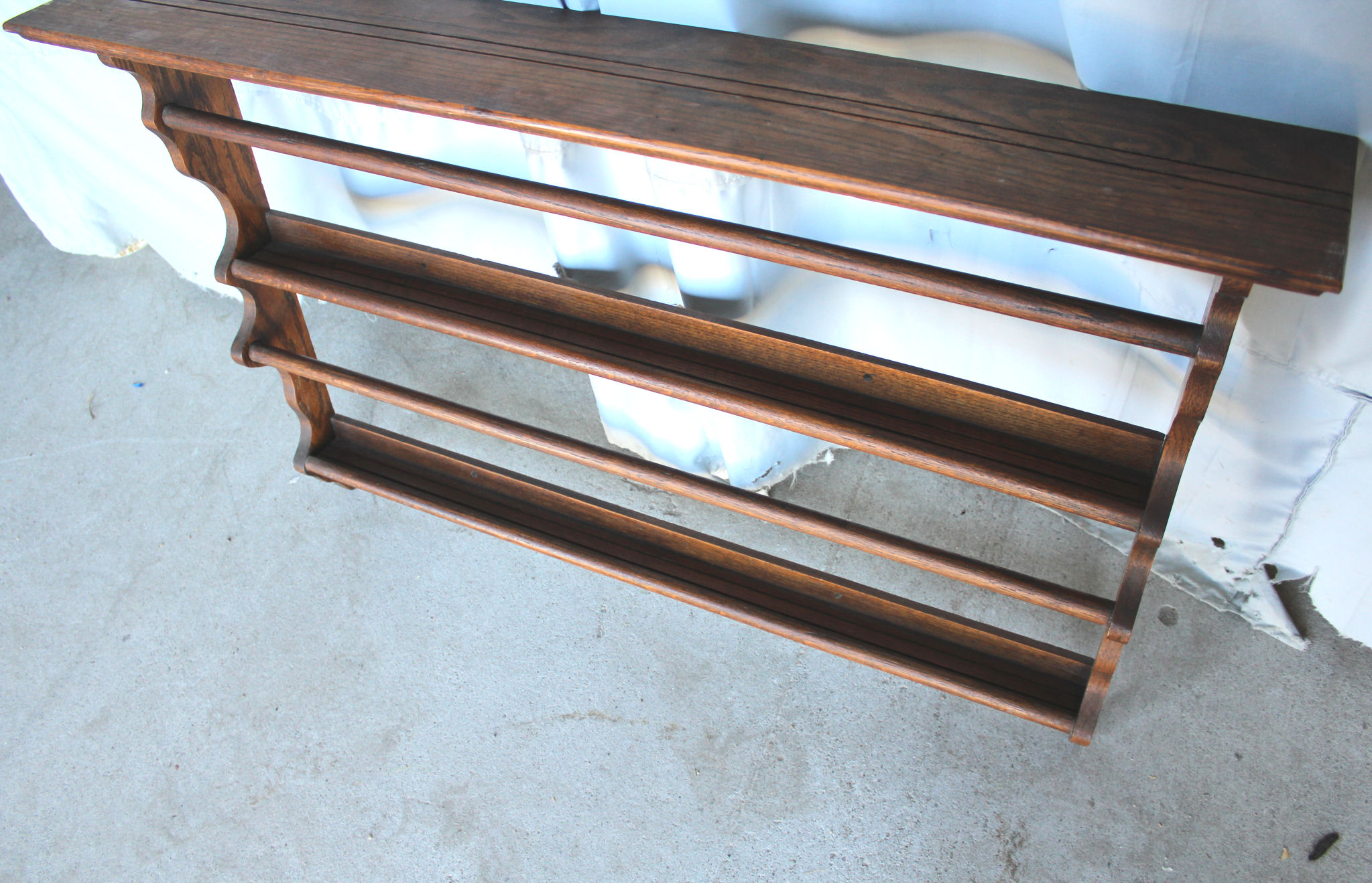 Bargain John's Antiques Antique Oak Plate Rack original finish
