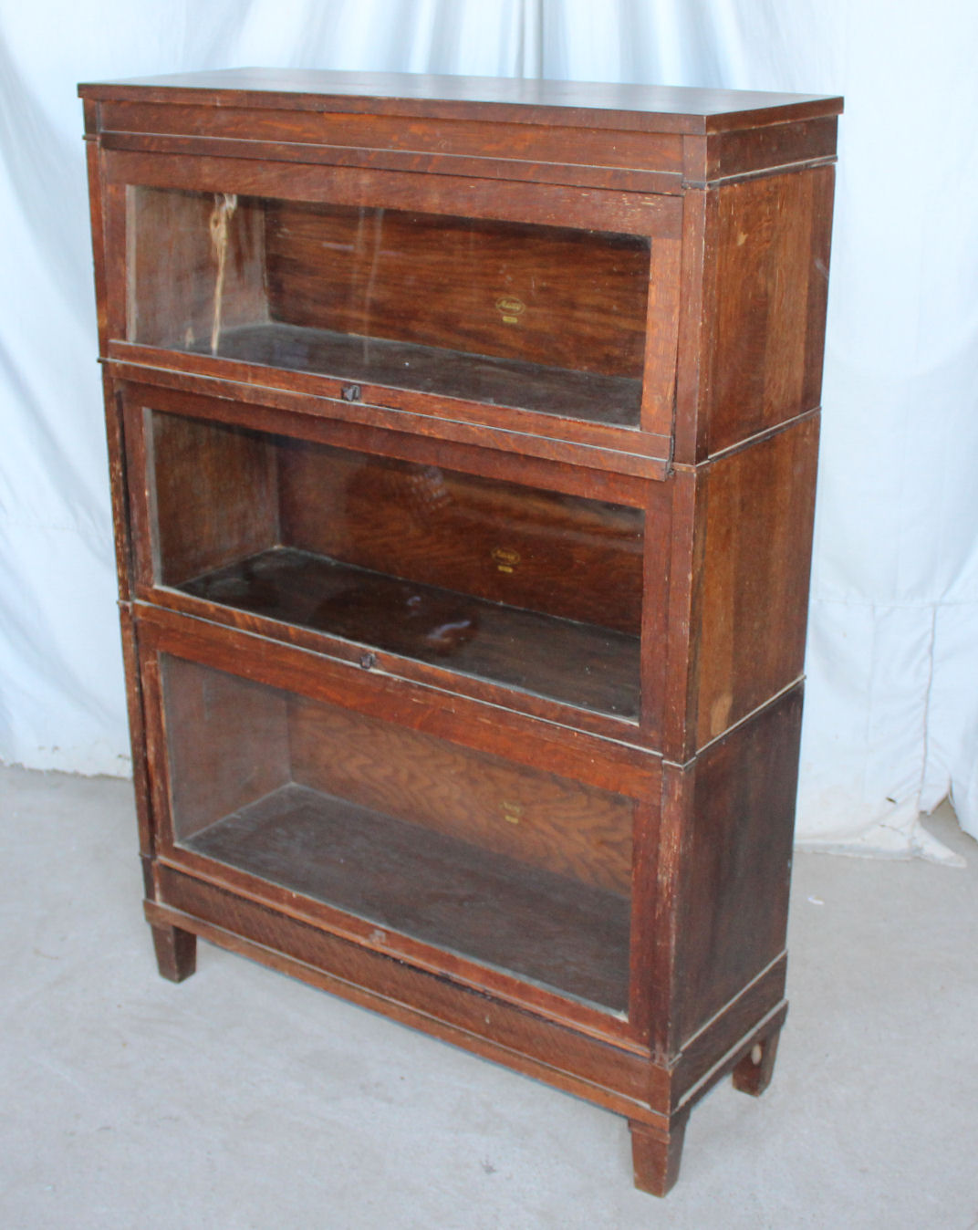 Bargain John's Antiques Antique Mission Oak Bookcase Macey Three