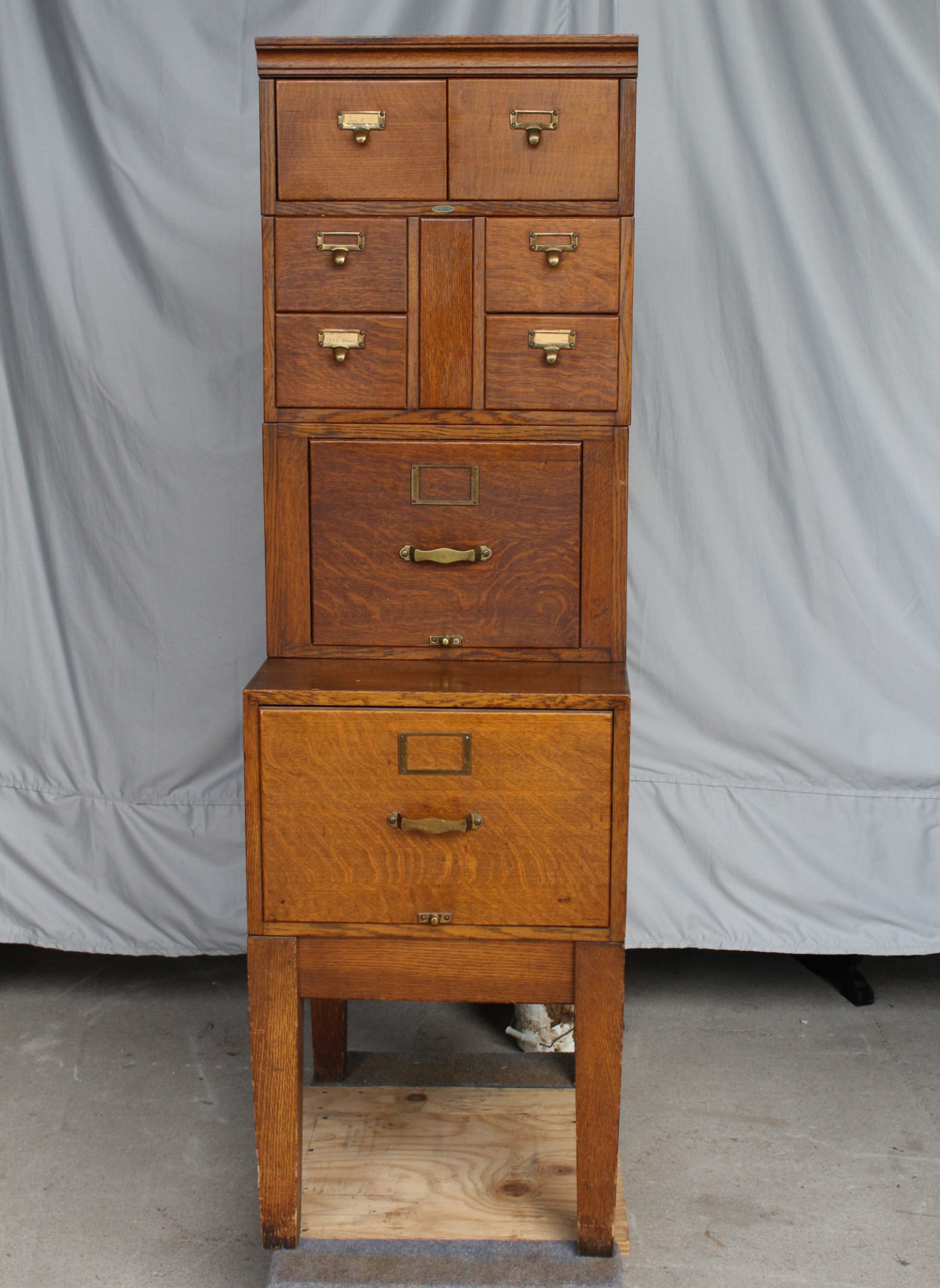 Bargain John's Antiques Antique Oak File original finish